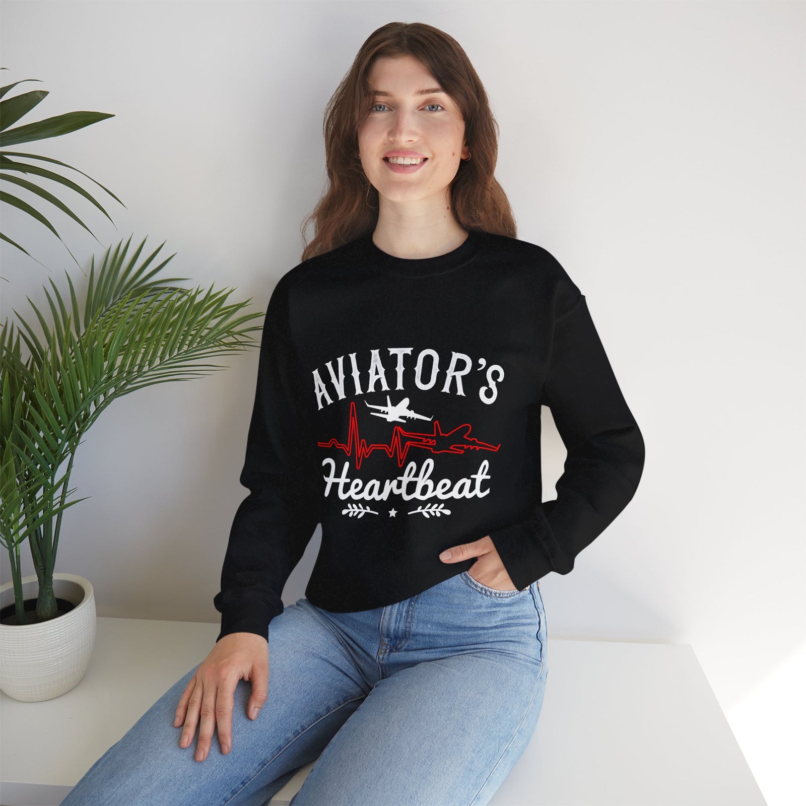 Aviators Heartbeat - Unisex Crewneck Sweatshirt