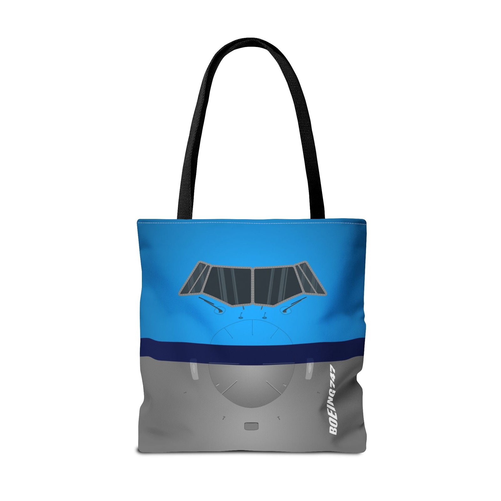 KLM 747 Tote Bag — Printed Green Travel Tote