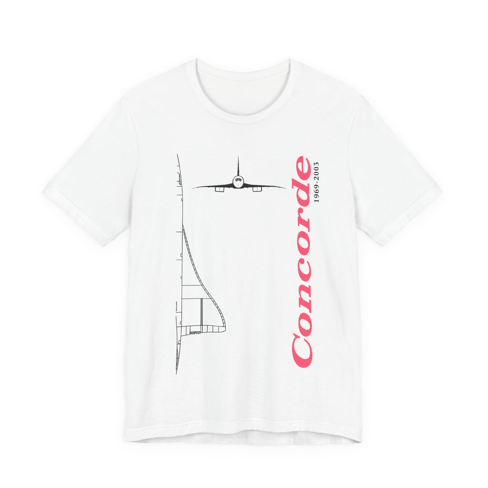 Concorde 1969-2003 Unisex Jersey Tee - Perfect for Aviation Enthusiasts
