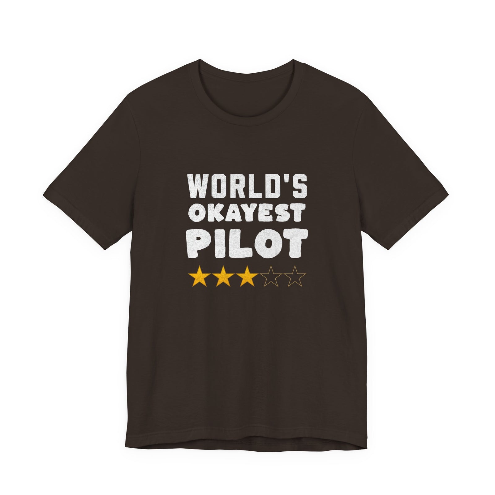 Worlds Okayest Pilot Unisex Jersey Tee - Perfect for Aviation Enthusiasts