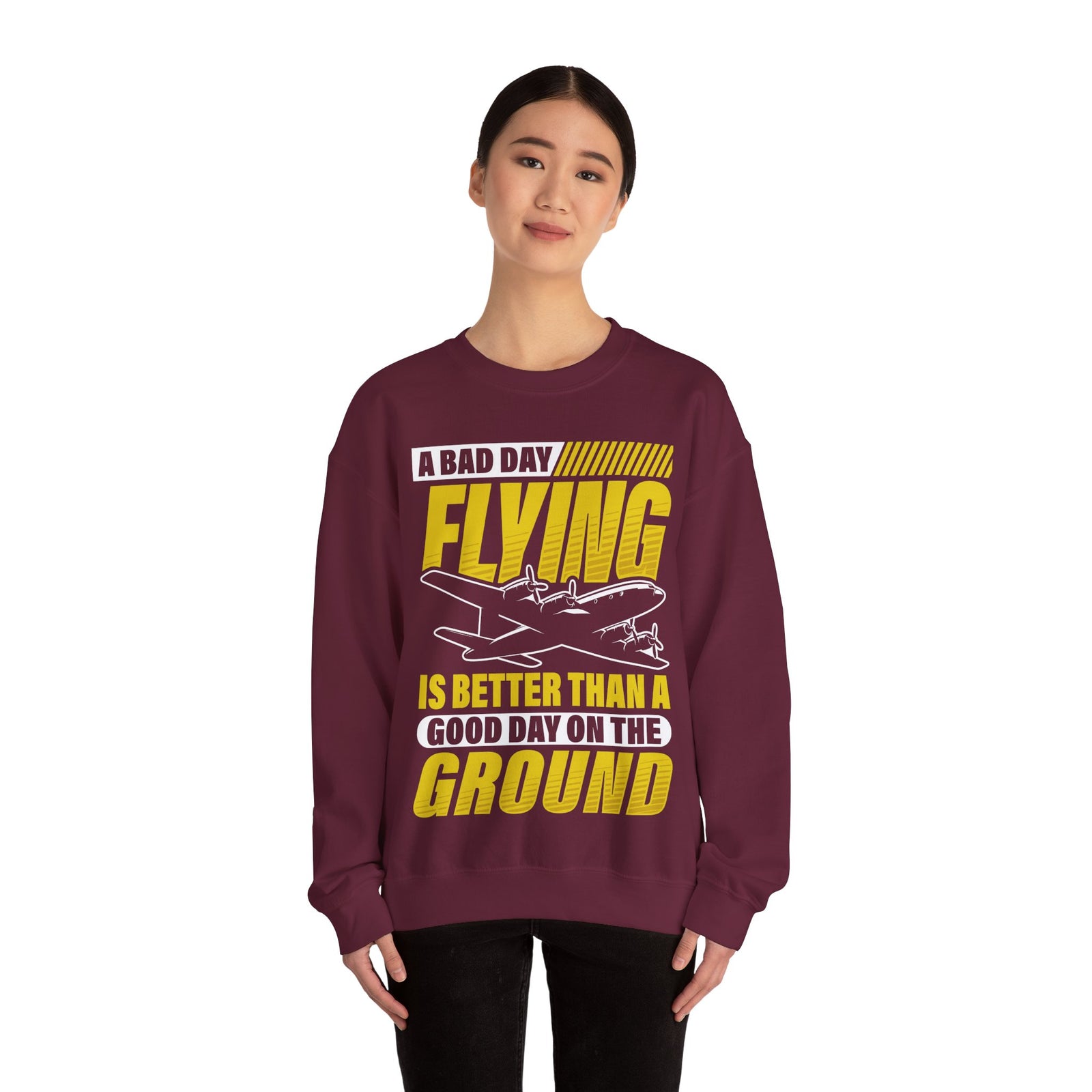 A Bad Day Flying - Unisex Crewneck Sweatshirt