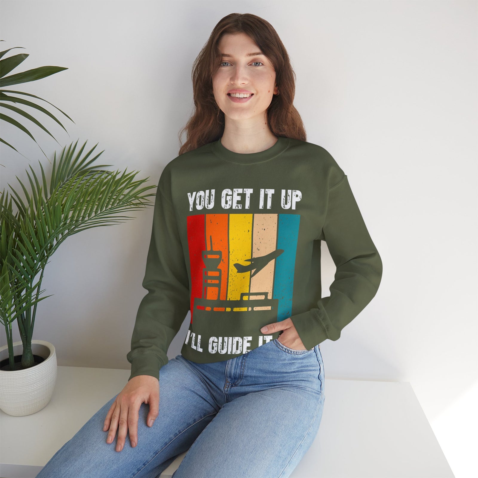 You Get It Up I'll Guide It In - Unisex Crewneck Sweatshirt