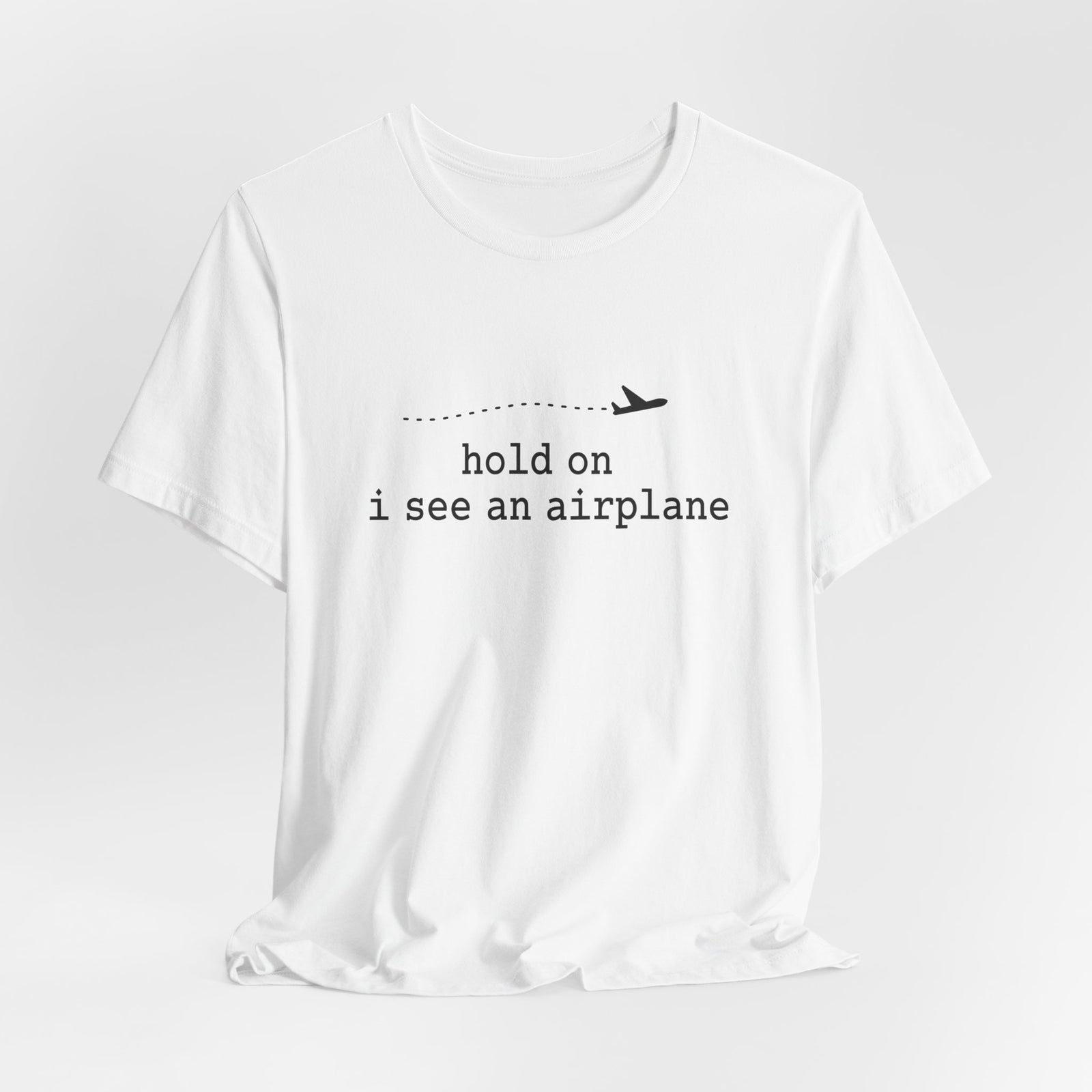 I See An Airplane Unisex Jersey Tee - Perfect for Aviation Enthusiasts