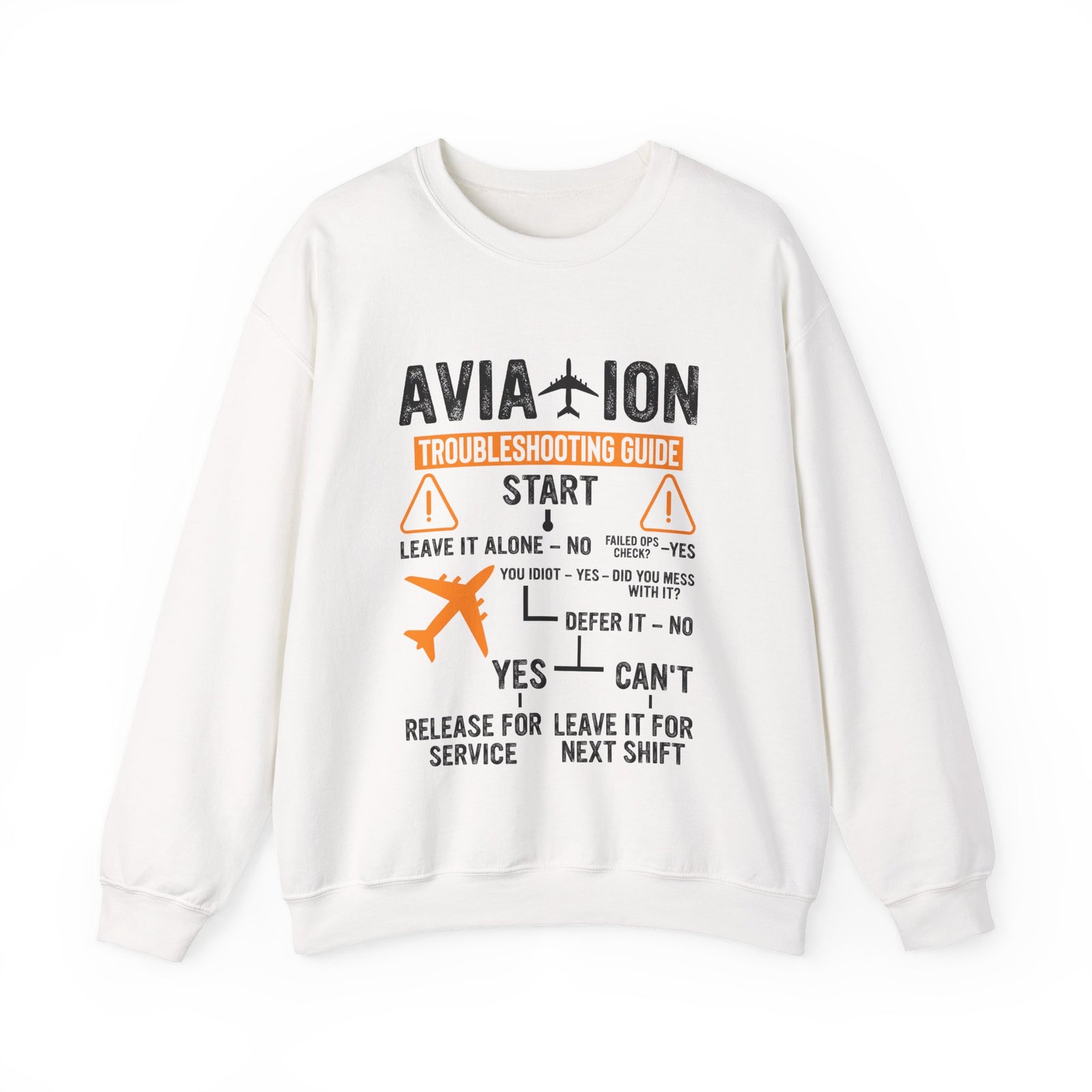 Aviation Troubleshooting Guide - Crewneck Sweatshirt