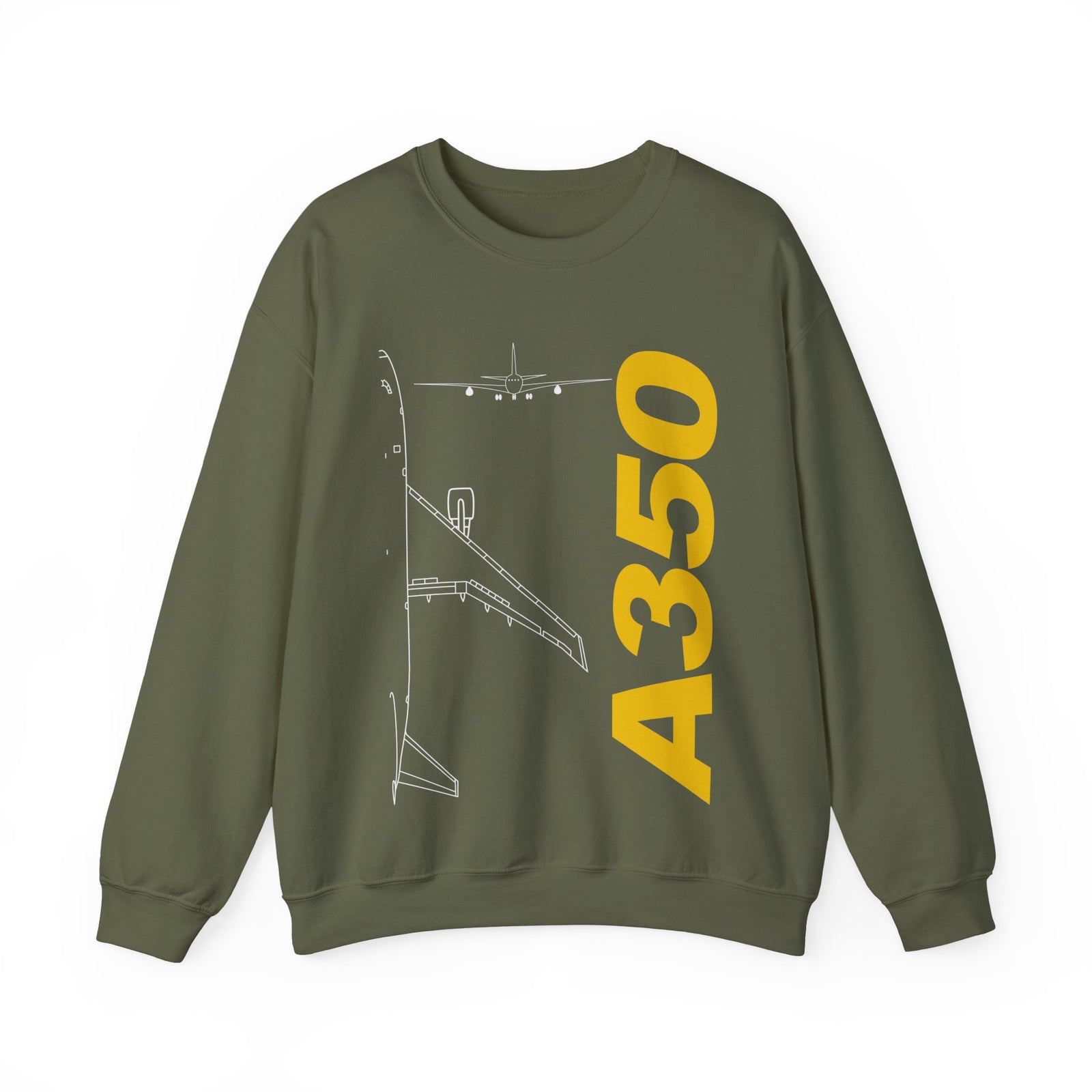 Airbus A350 Crewneck Sweatshirt - Travel Inspiring Cozy Apparel