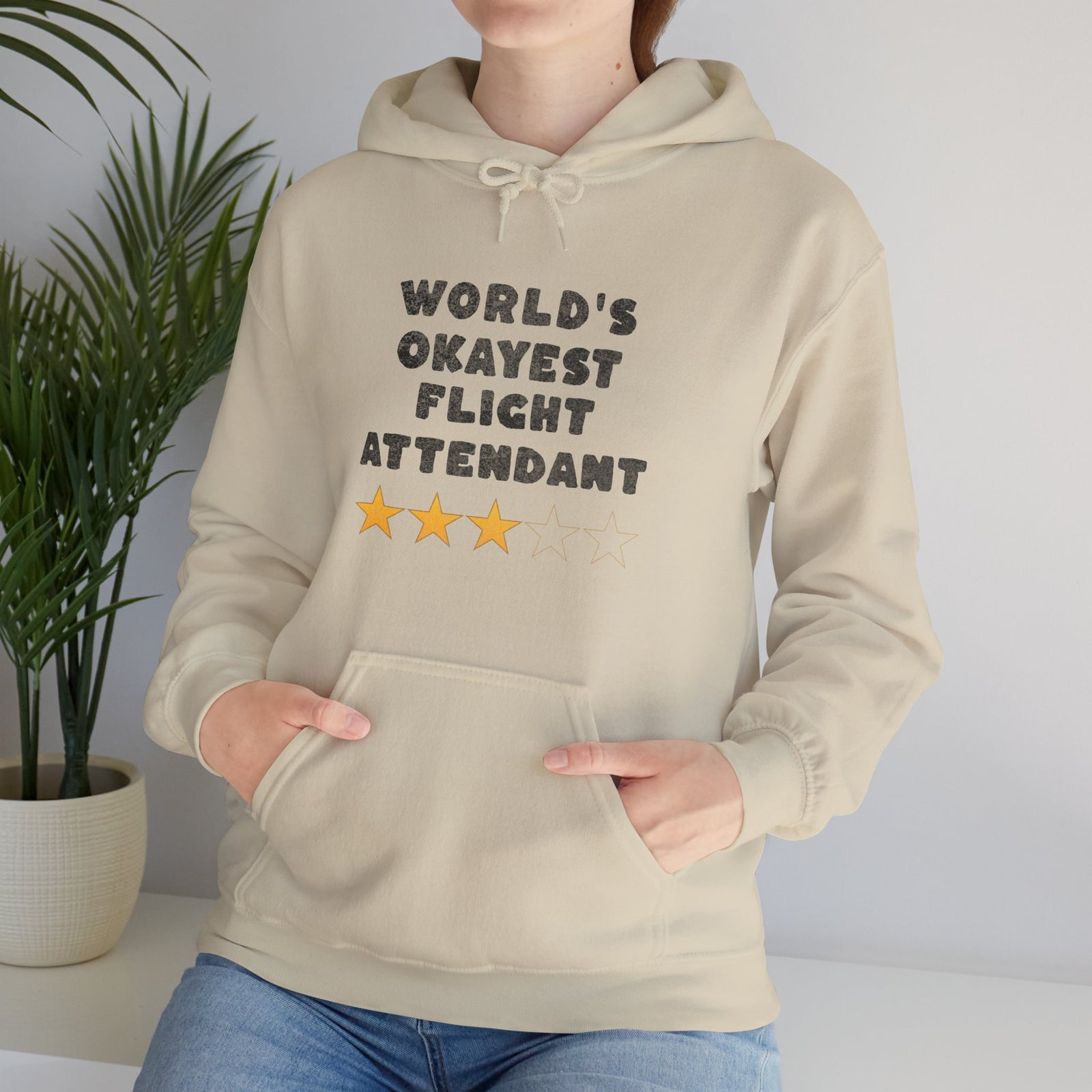 Worlds Okayest Flight Attendant - Pullover Hoodie