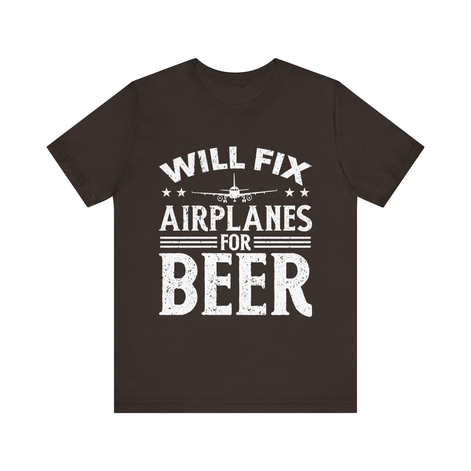 Will Fix Airplanes For Beer - Unisex Jersey Tee