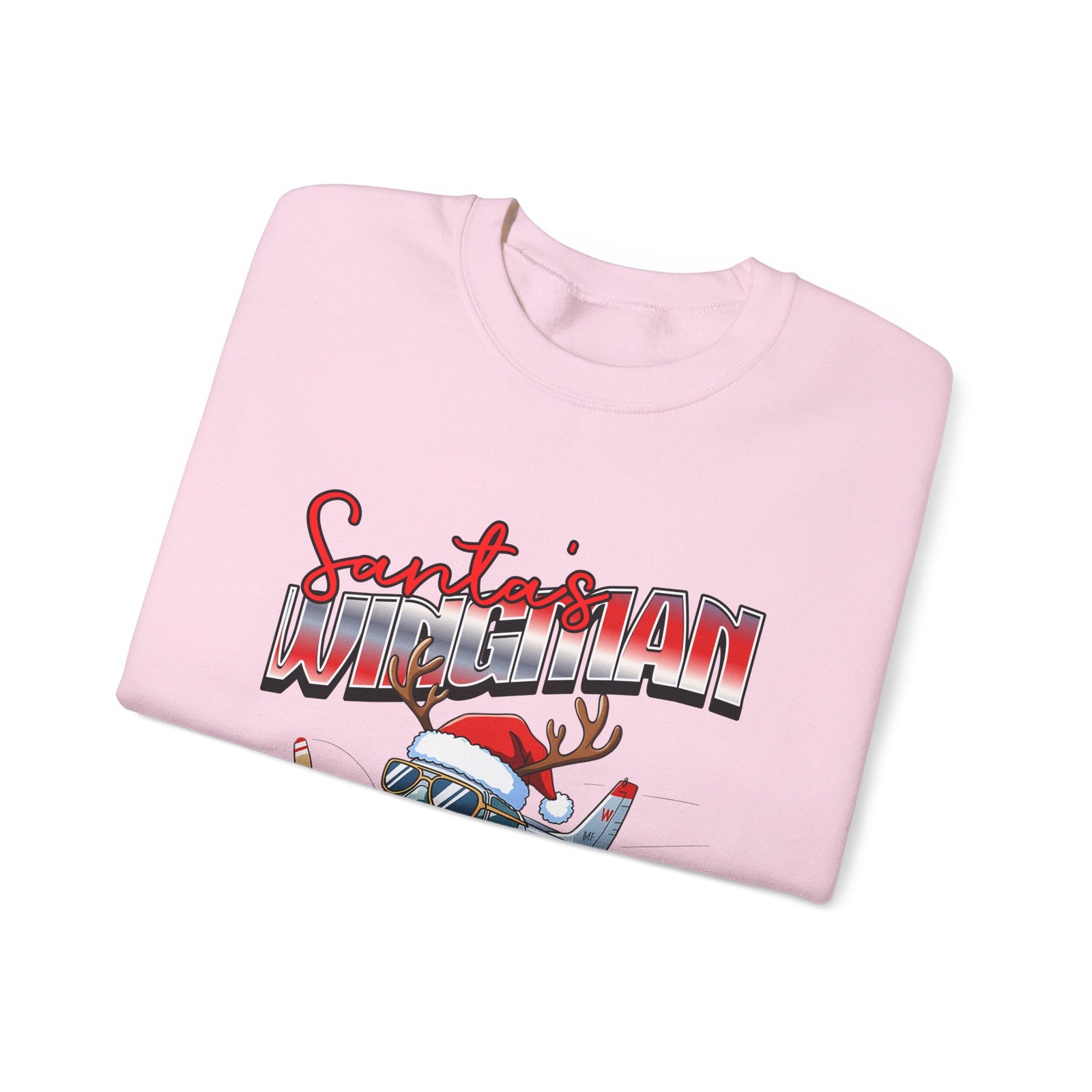 Santa’s wingman Crewneck Sweatshirt - Travel Inspiring Cozy Apparel