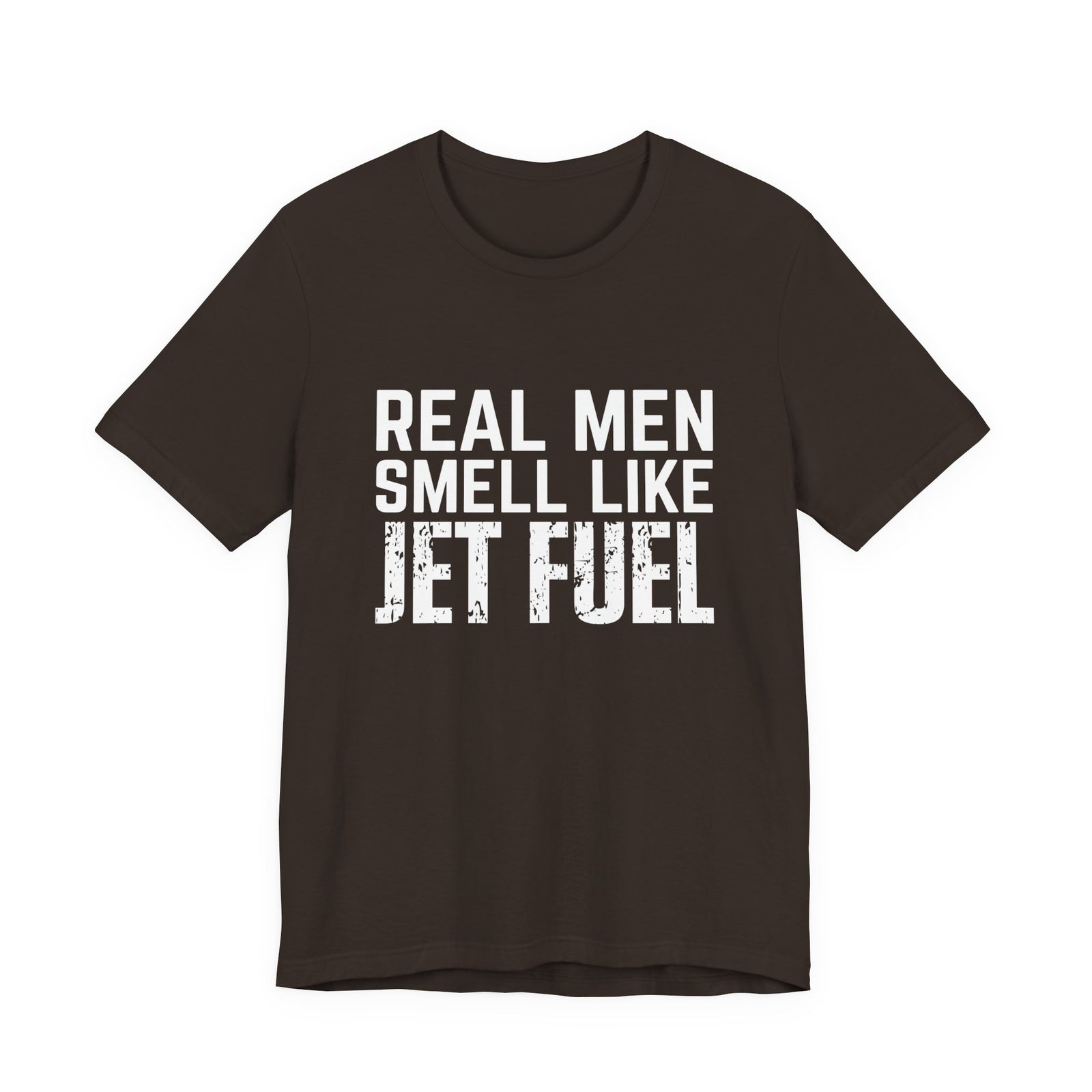 Real Men Smell Like Jet Fuel Unisex Jersey Tee - Perfect for Aviation Enthusiasts