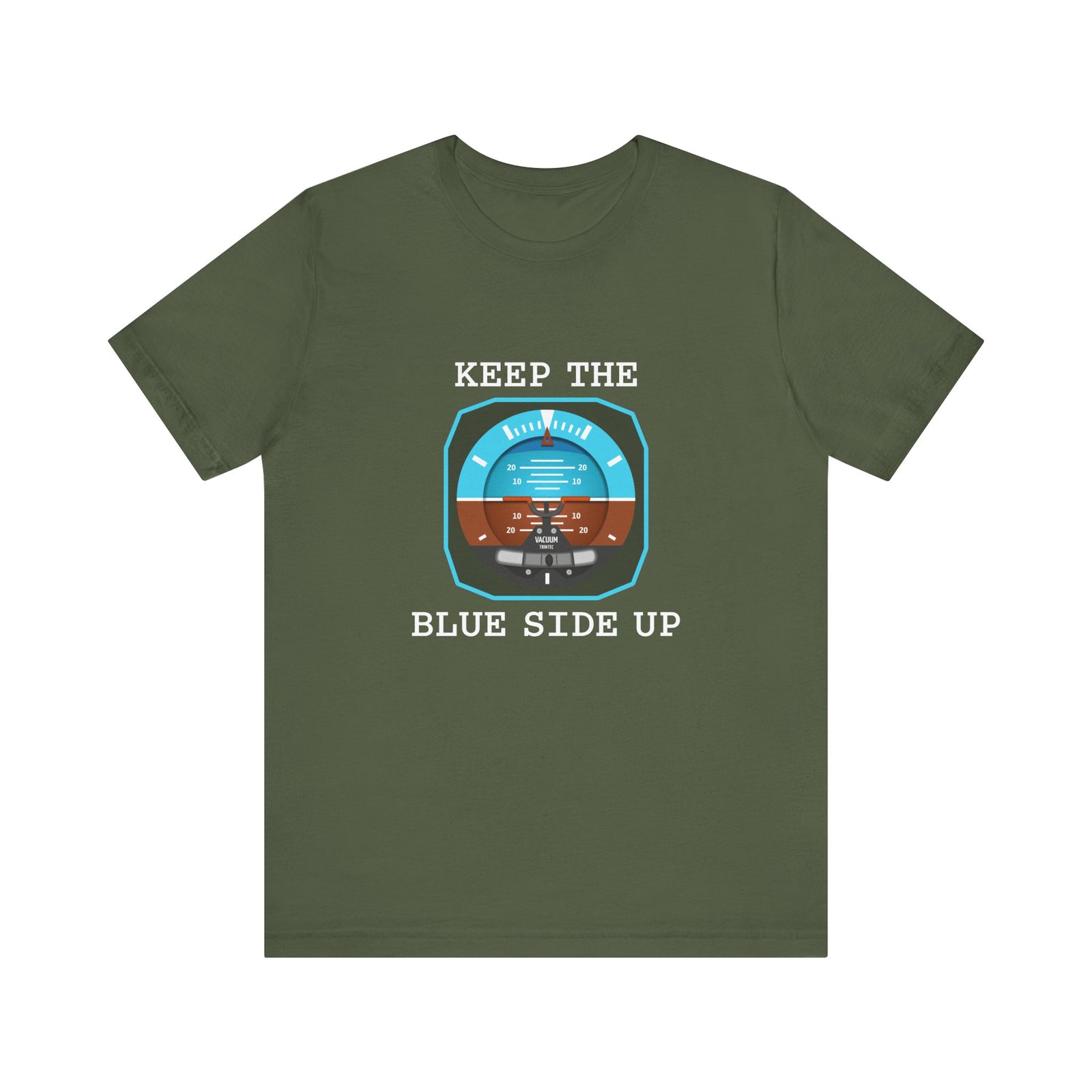 Keep The Blue Side Up Unisex Jersey Tee - Perfect for Aviation Enthusiasts