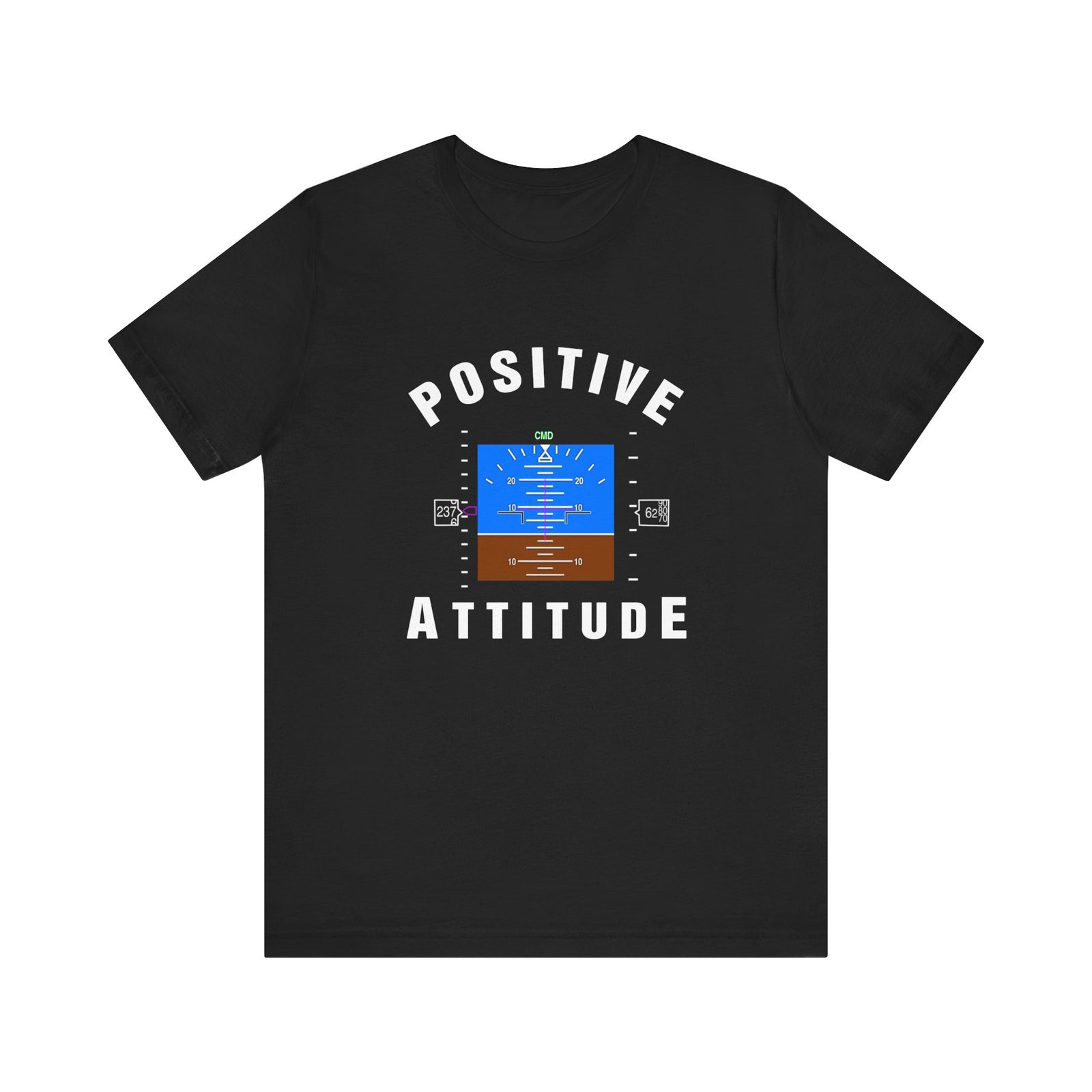 Positive Attitude Unisex Jersey Tee - Perfect for Aviation Enthusiasts
