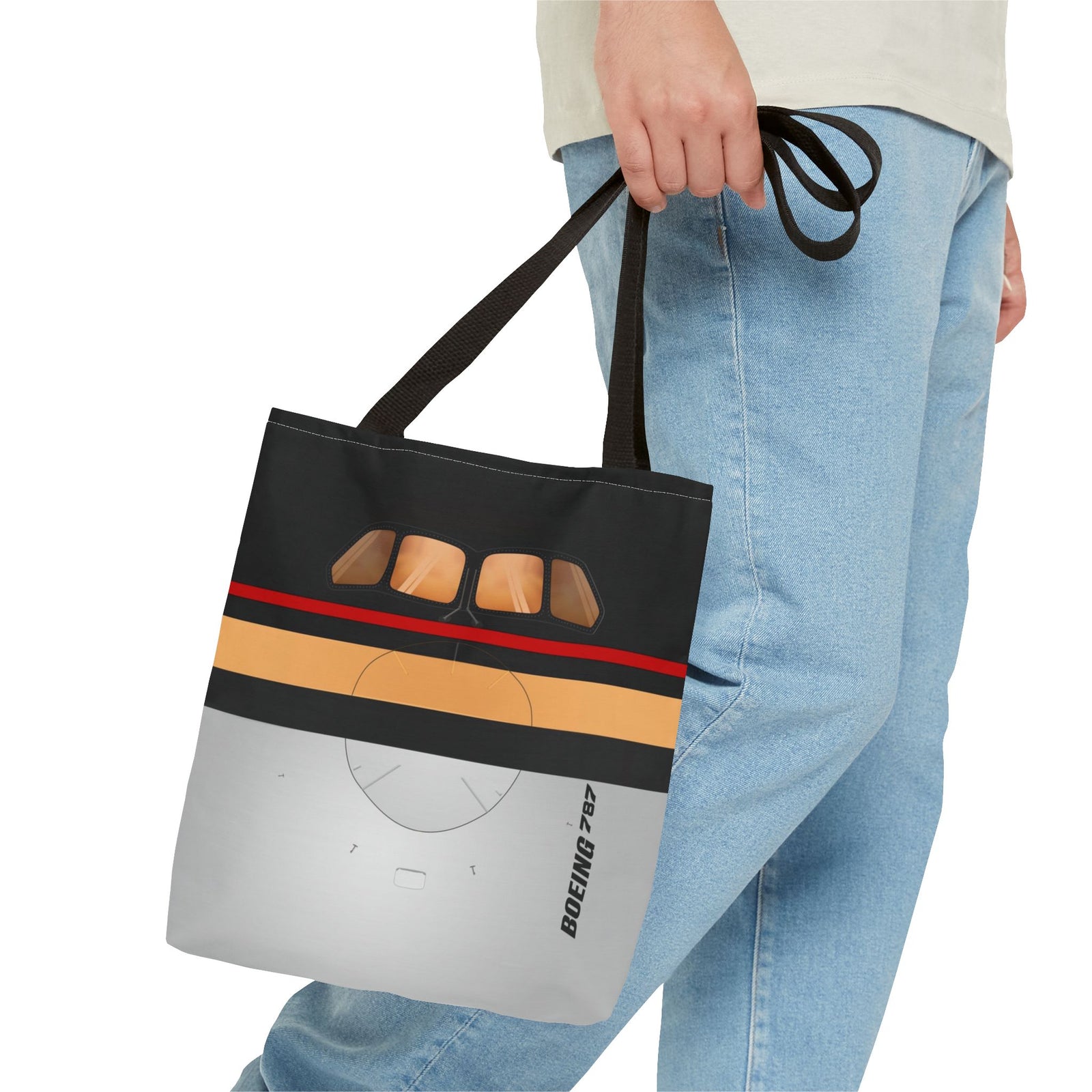 Royal Jordanian 787 Tote Bag — Printed Green Travel Tote