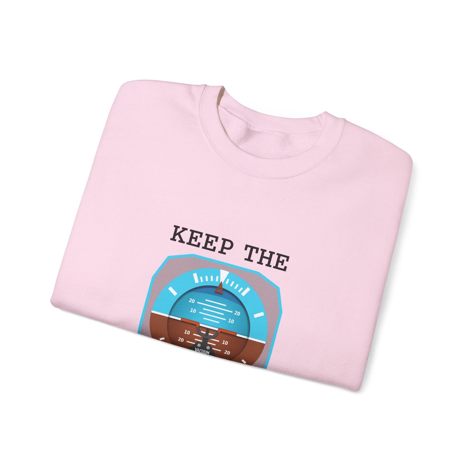 Keep The Blue Side Up Crewneck Sweatshirt - Travel Inspiring Cozy Apparel