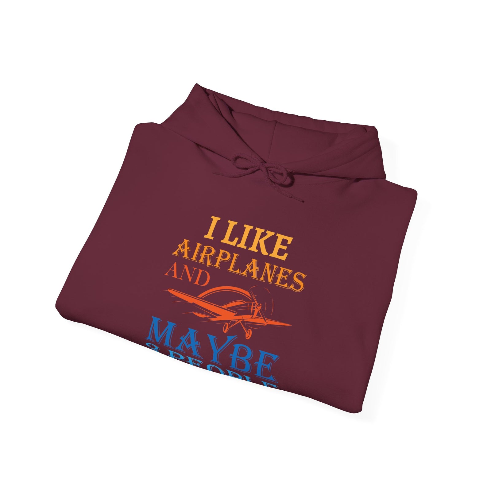I Like Airplanes And Maybe 3 People - Pullover Hoodie