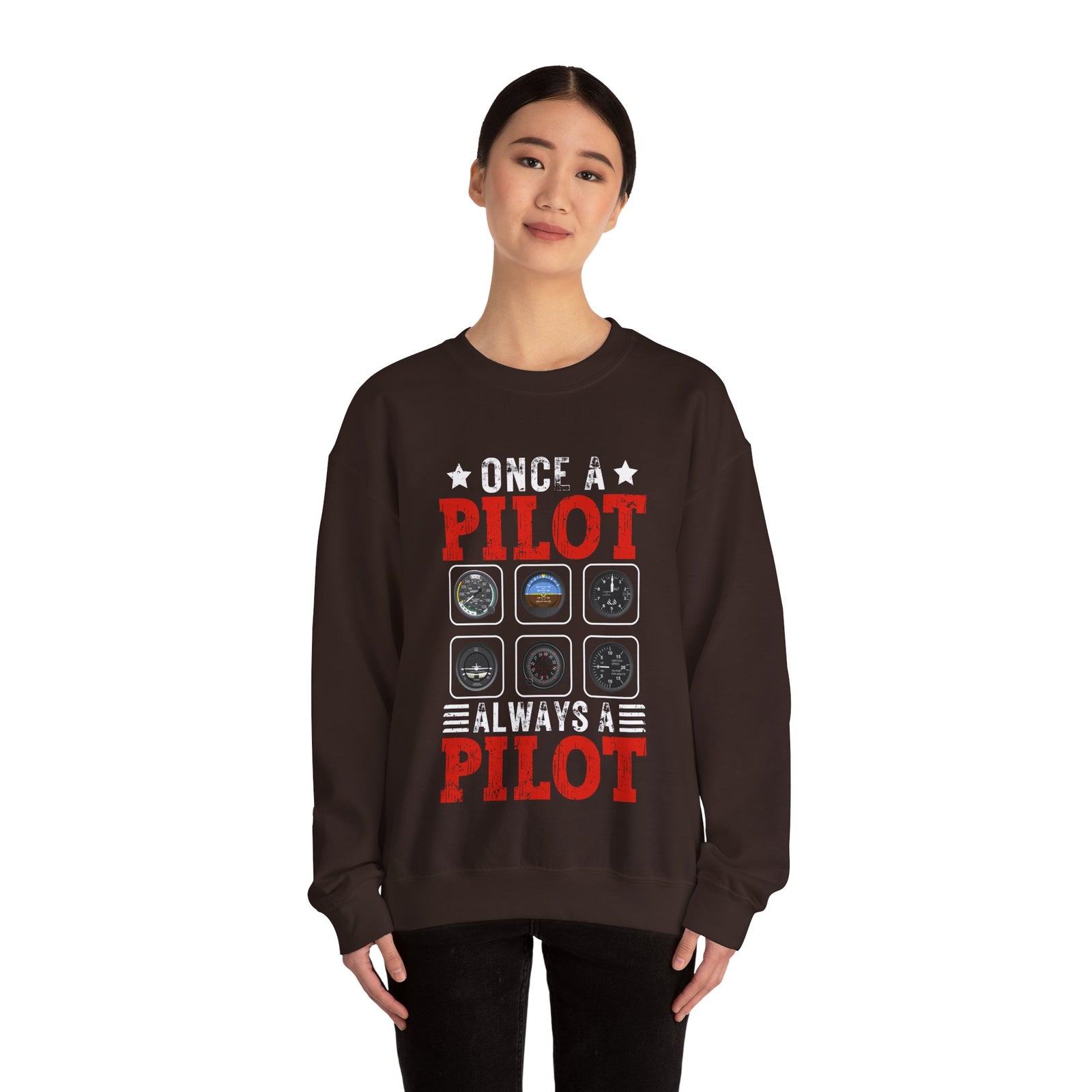 Once A Pilot Always A Pilot - Unisex Crewneck Sweatshirt