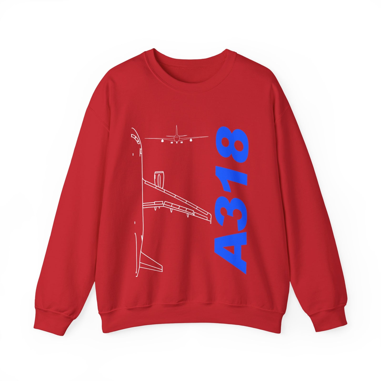Airbus A318 Crewneck Sweatshirt - Travel Inspiring Cozy Apparel