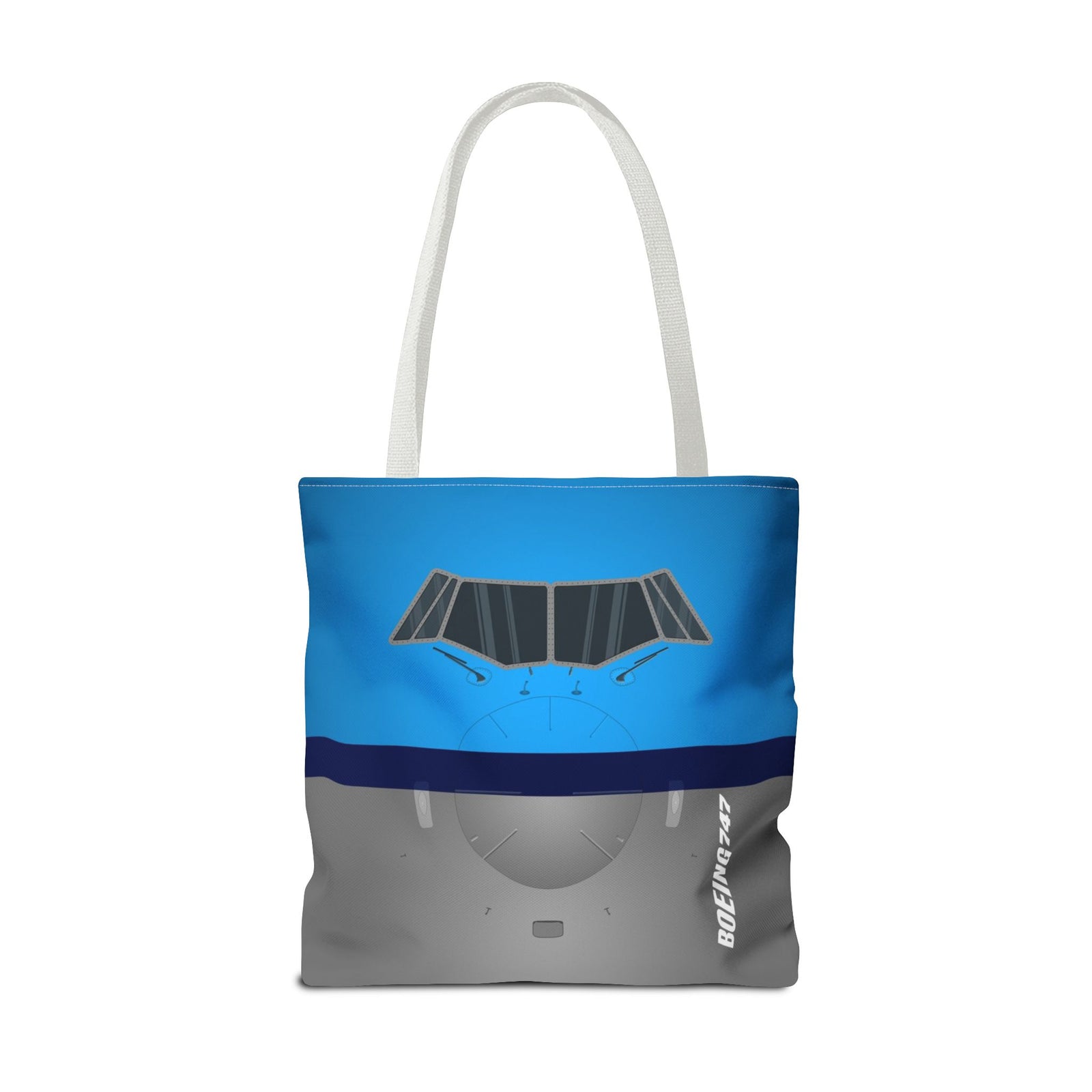 KLM 747 Tote Bag — Printed Green Travel Tote