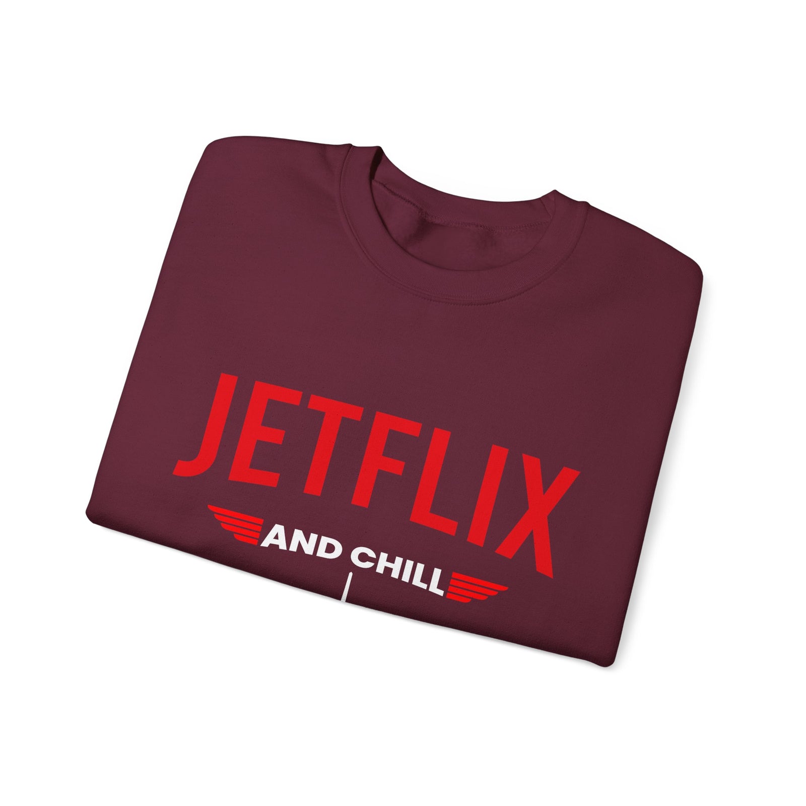 JetFlix And Chill - Crewneck Sweatshirt