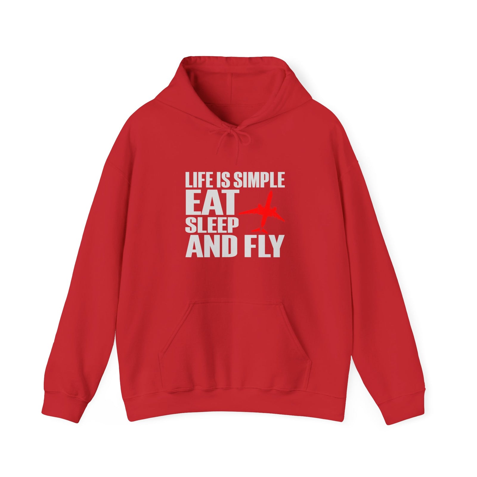 Life Is Simple Eat Sleep And Fly - Pullover Hoodie