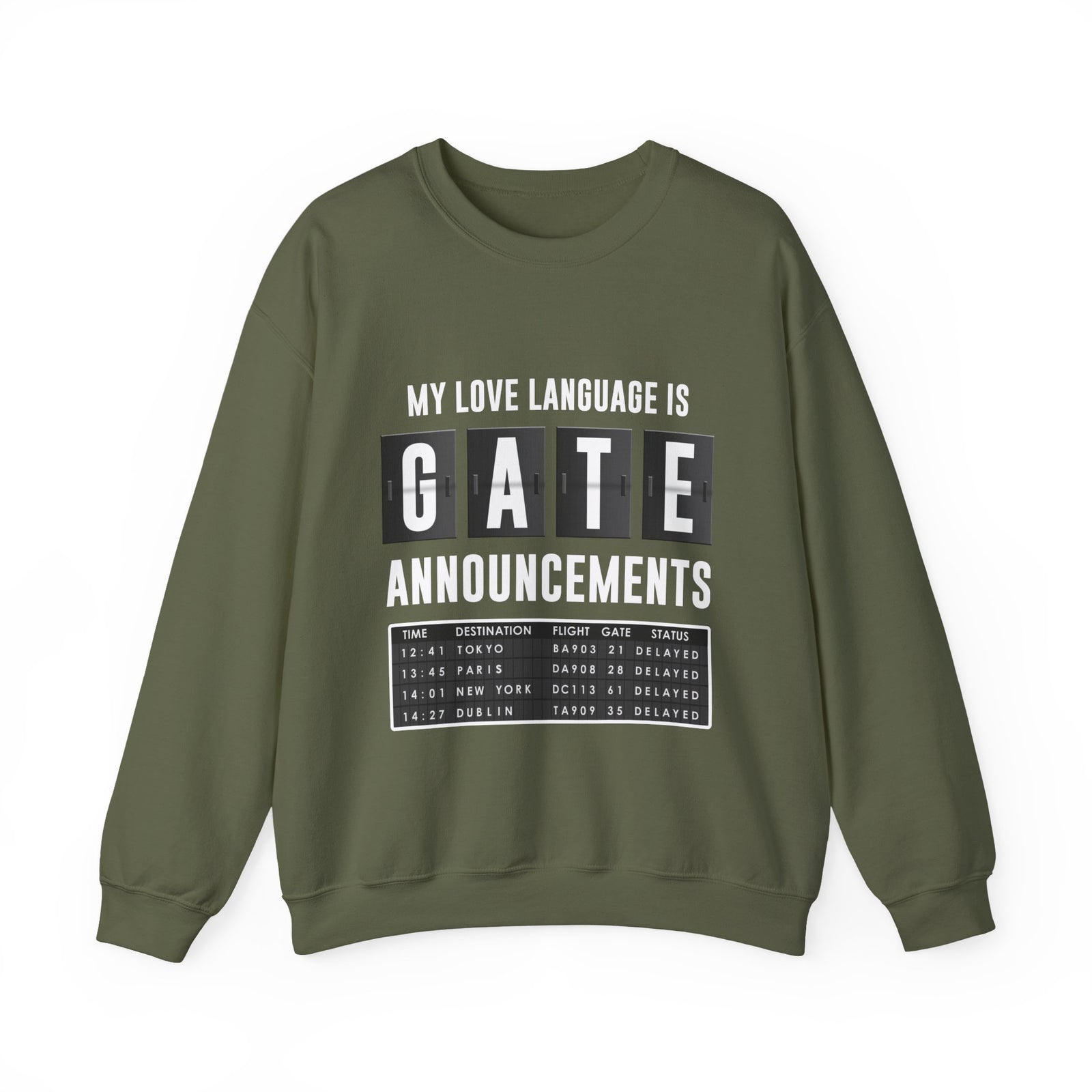 My Love Language Is Gate Announcement - Crewneck Sweatshirt