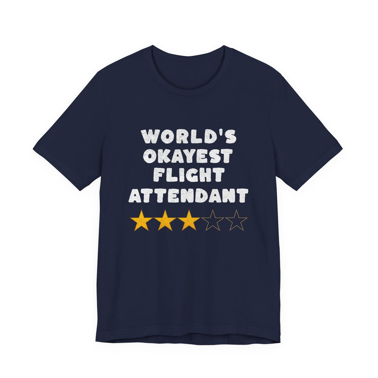 Worlds Okayest Flight Attendant Unisex Jersey Tee - Perfect for Aviation Enthusiasts
