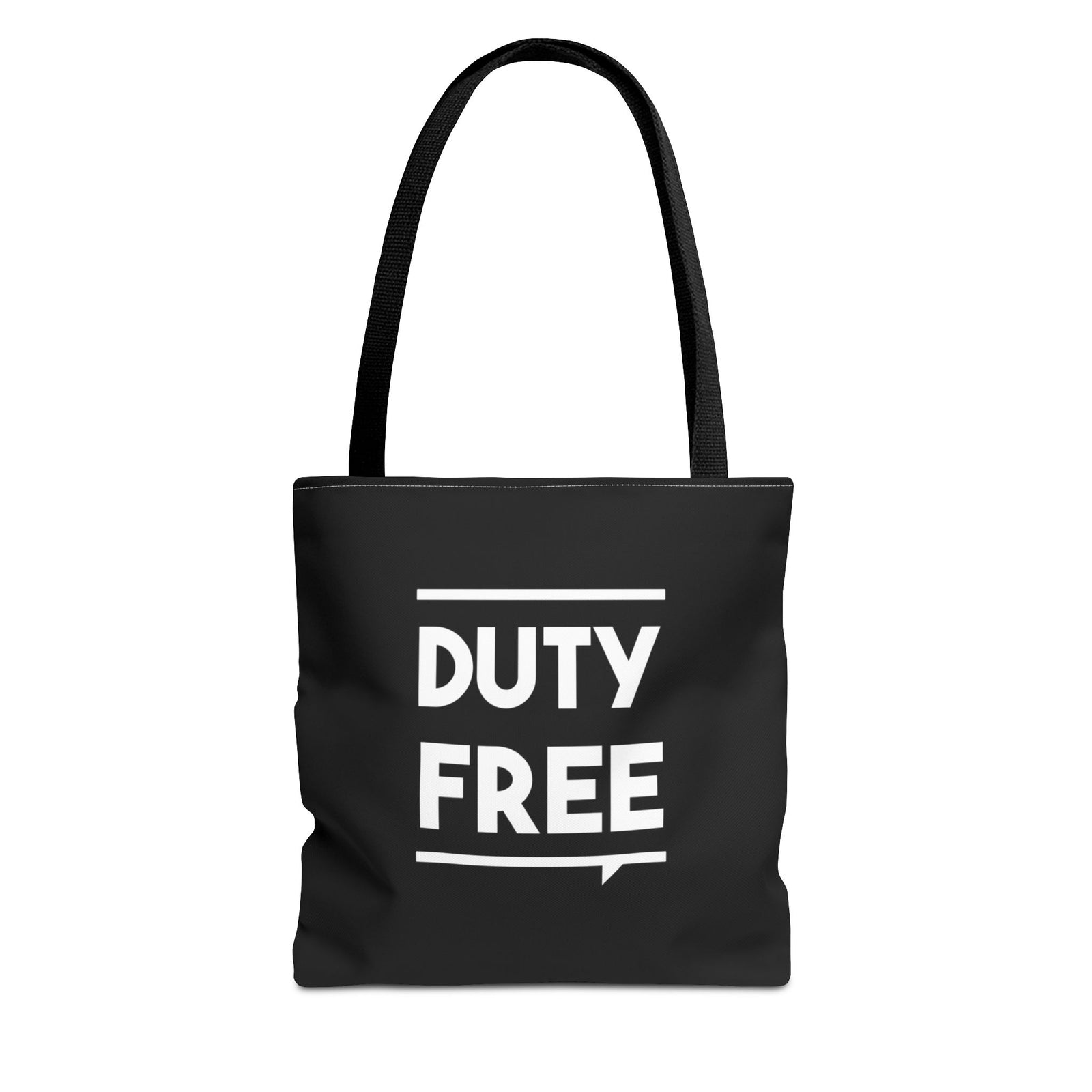Duty Free Tote Bag — Printed Green Travel Tote