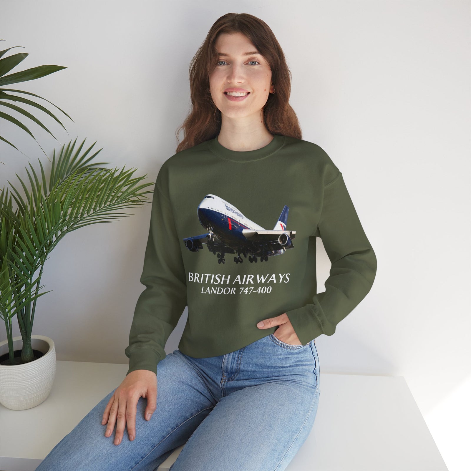 British Airways Landor 747-400 - Crewneck Sweatshirt