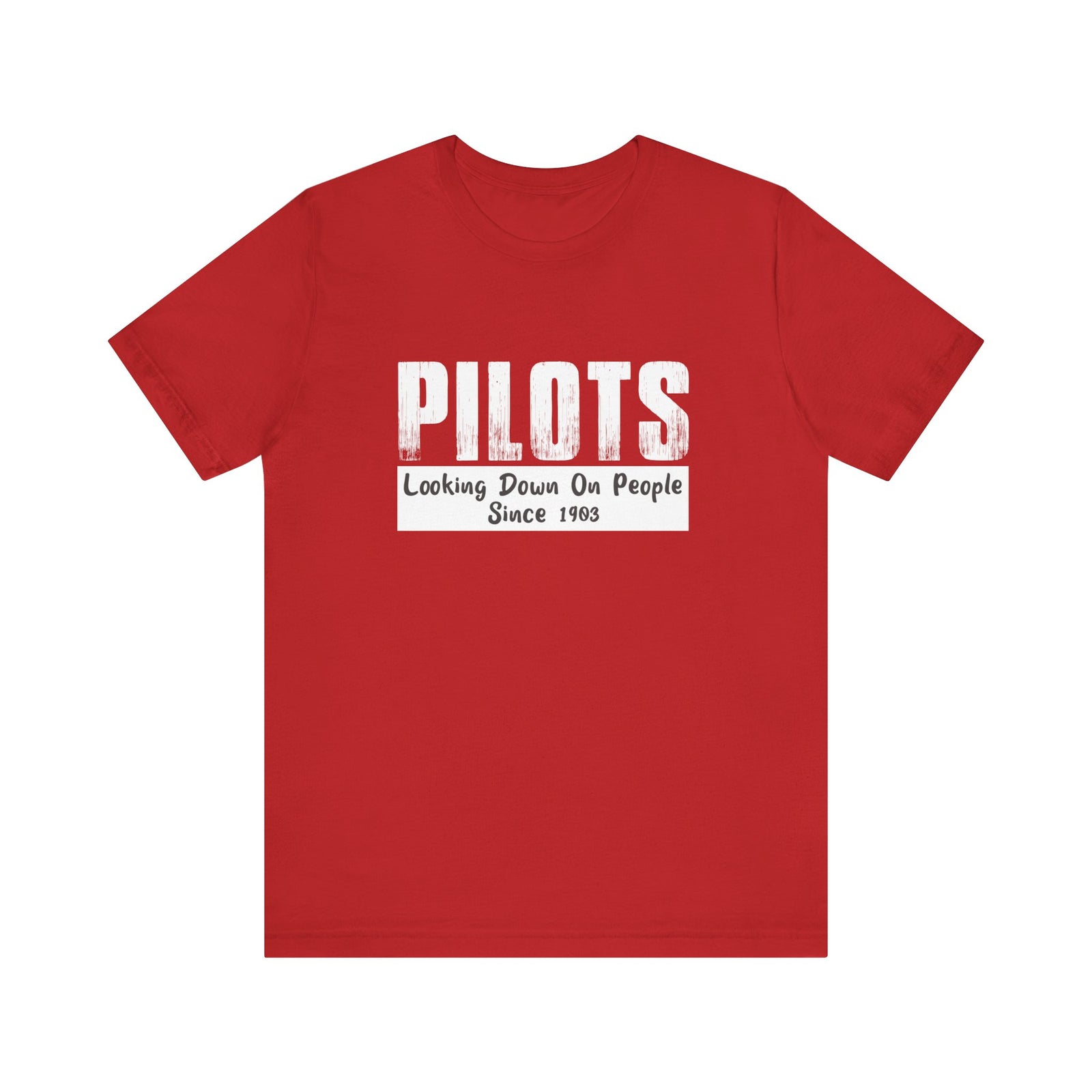 Pilots Looking Down On People Unisex Jersey Tee - Perfect for Aviation Enthusiasts