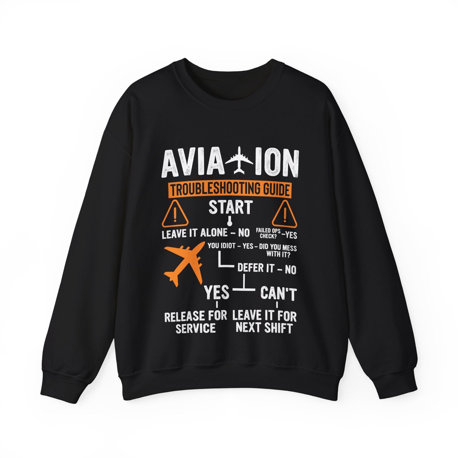 Aviation Troubleshooting Guide - Crewneck Sweatshirt