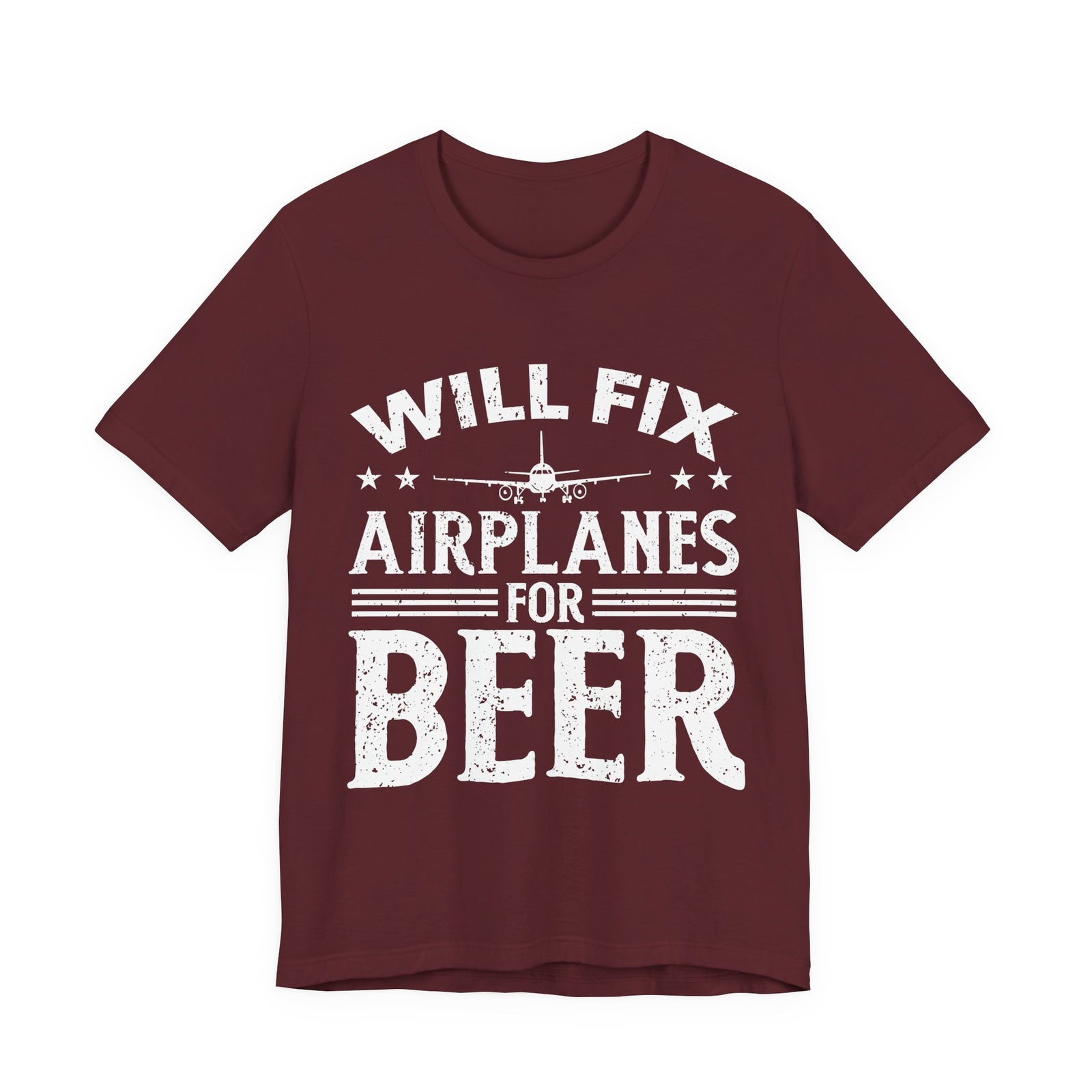 Will Fix Airplanes For Beer - Unisex Jersey Tee