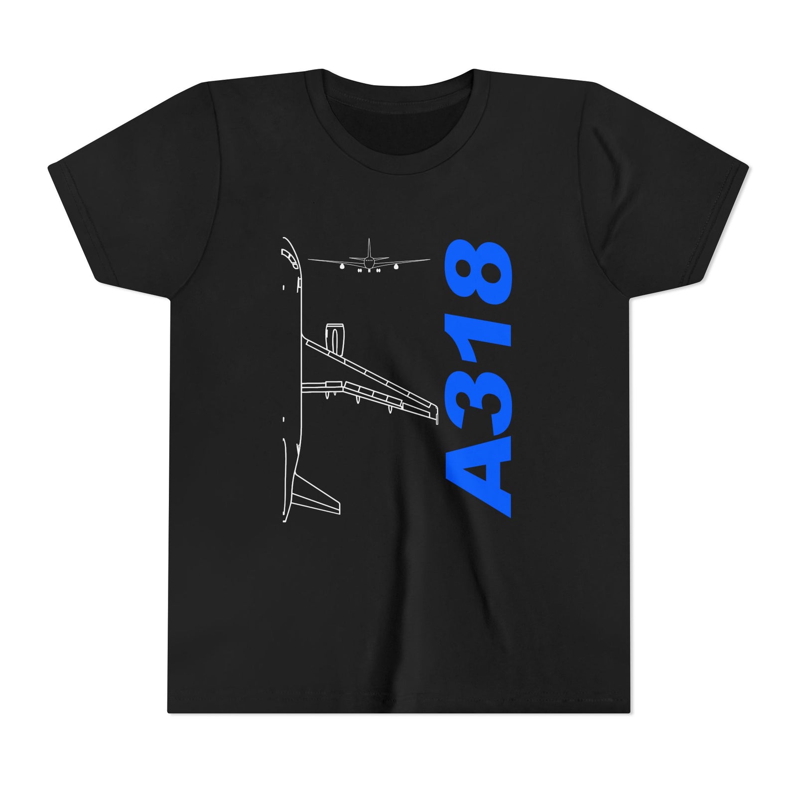 Airbus A318 - Unisex Youth Short Sleeve Tee