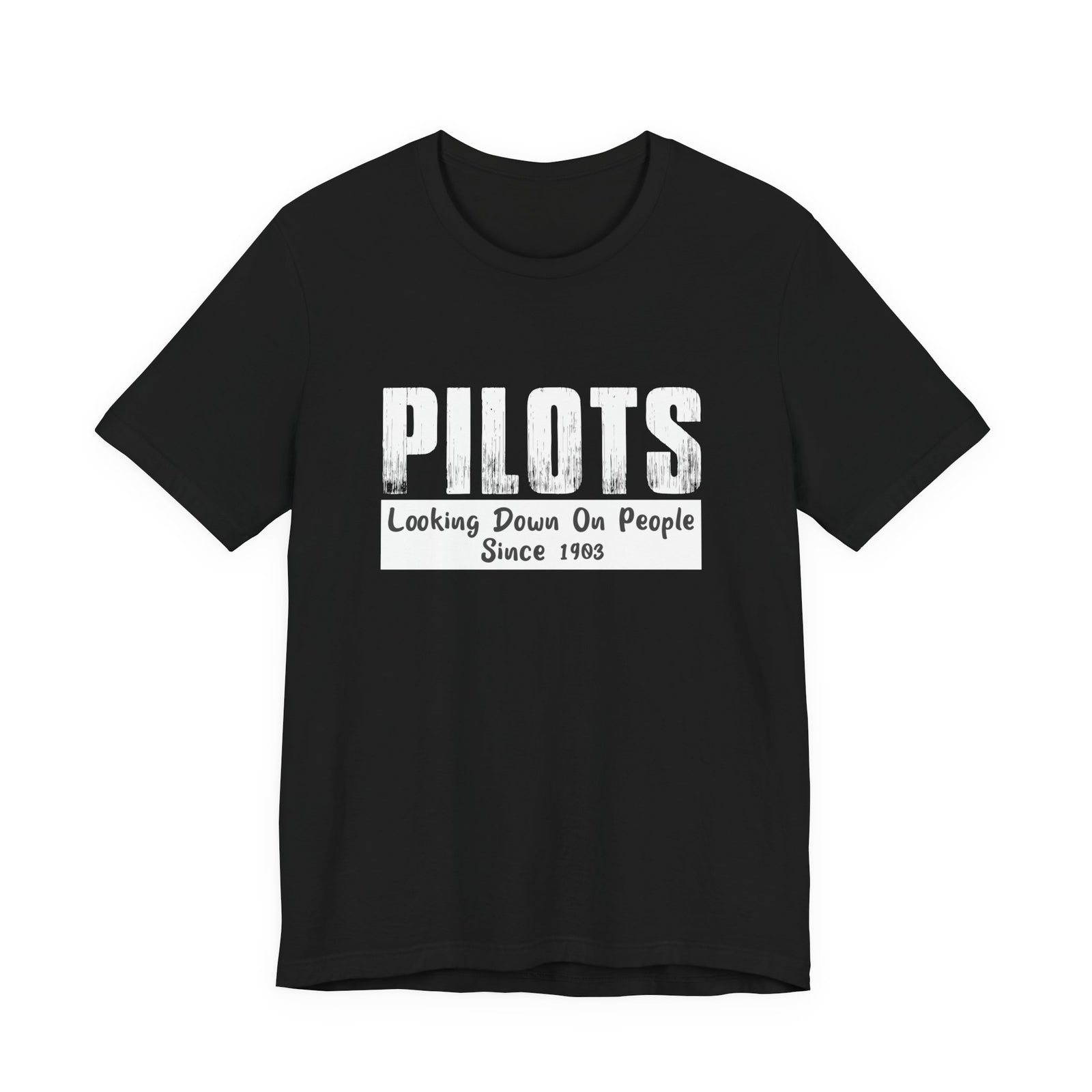 Pilots Looking Down On People Unisex Jersey Tee - Perfect for Aviation Enthusiasts