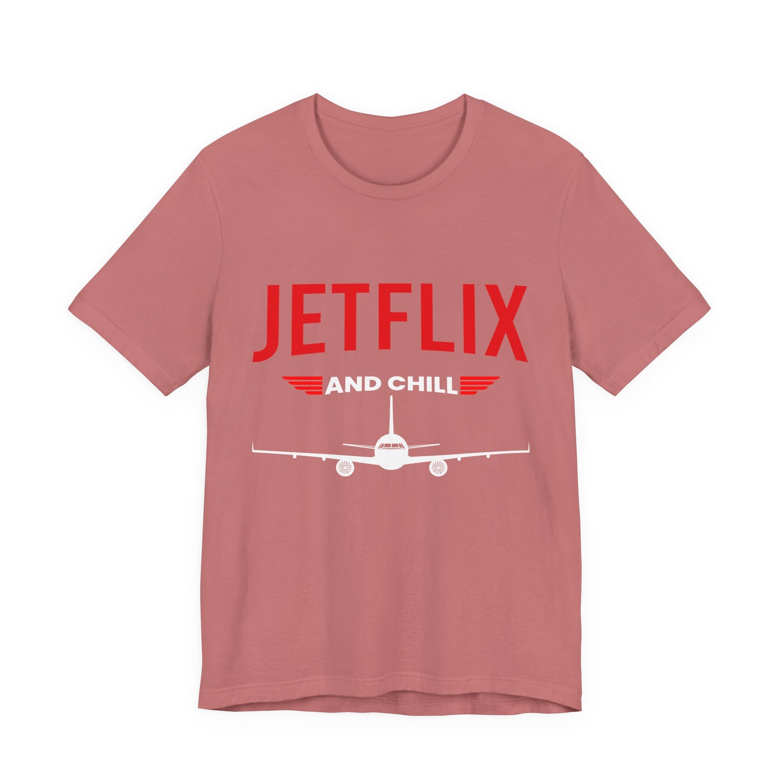 Jetflix And Chill - Unisex Jersey Tee