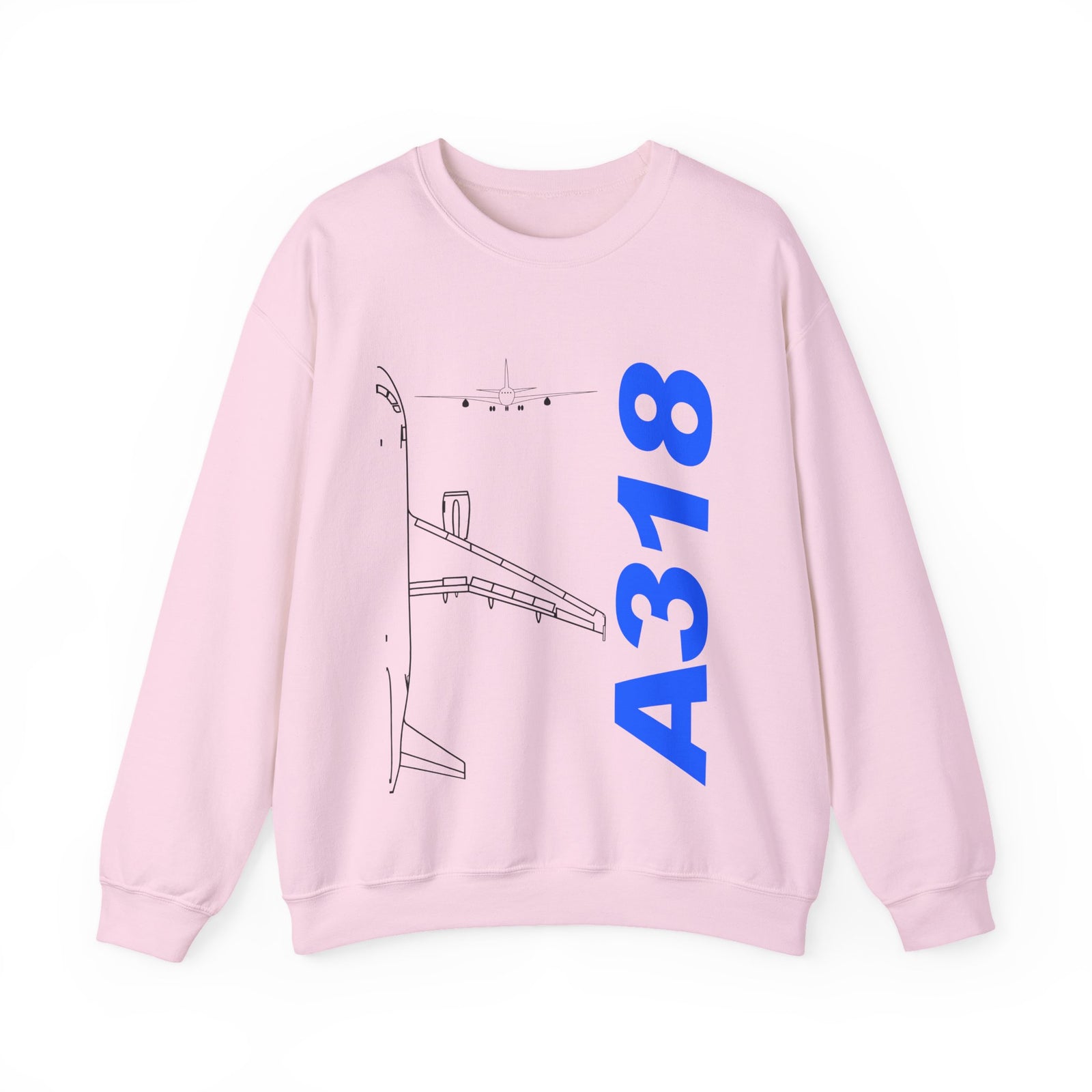 Airbus A318 Crewneck Sweatshirt - Travel Inspiring Cozy Apparel