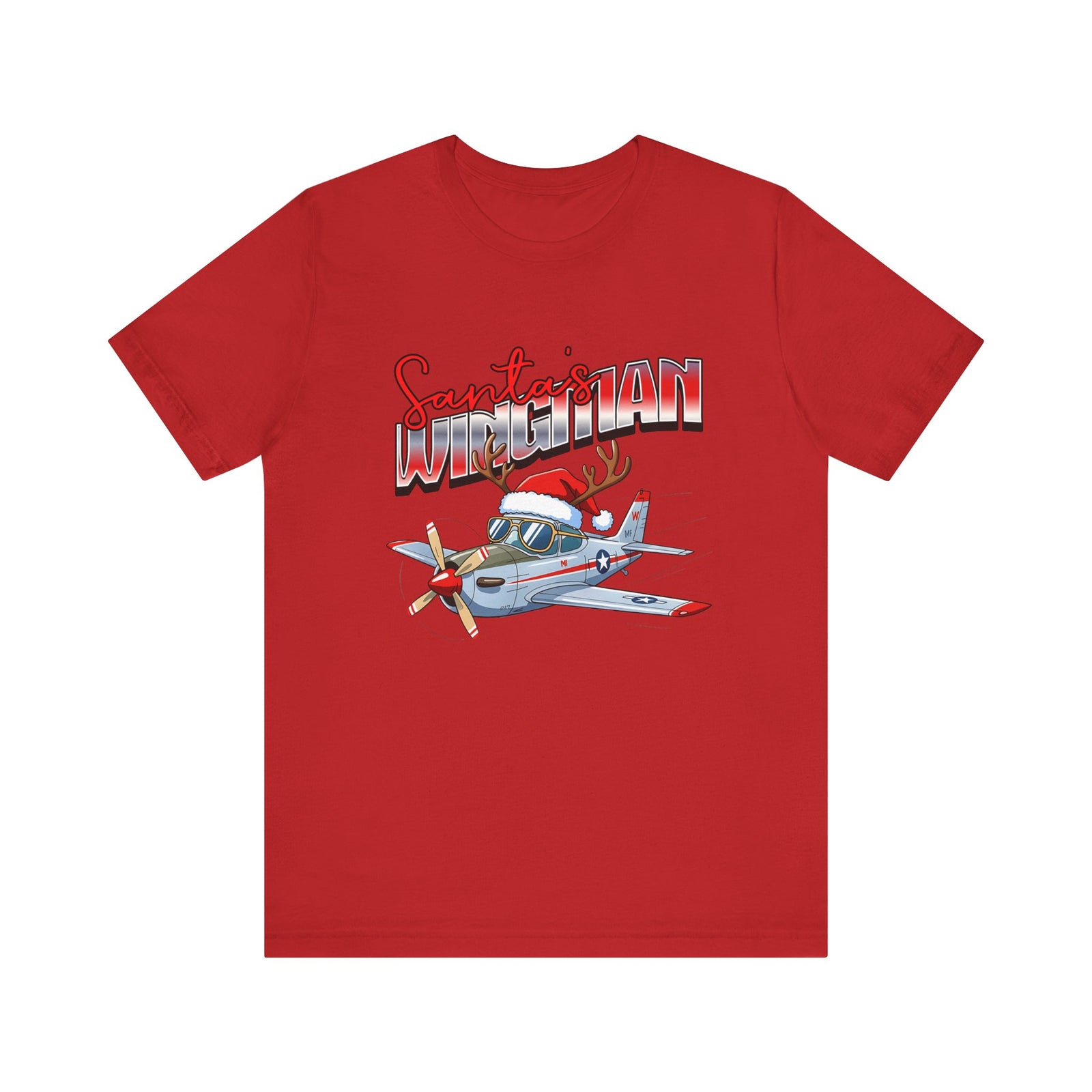 Santa’s wingman Unisex Jersey Tee - Perfect for Aviation Enthusiasts