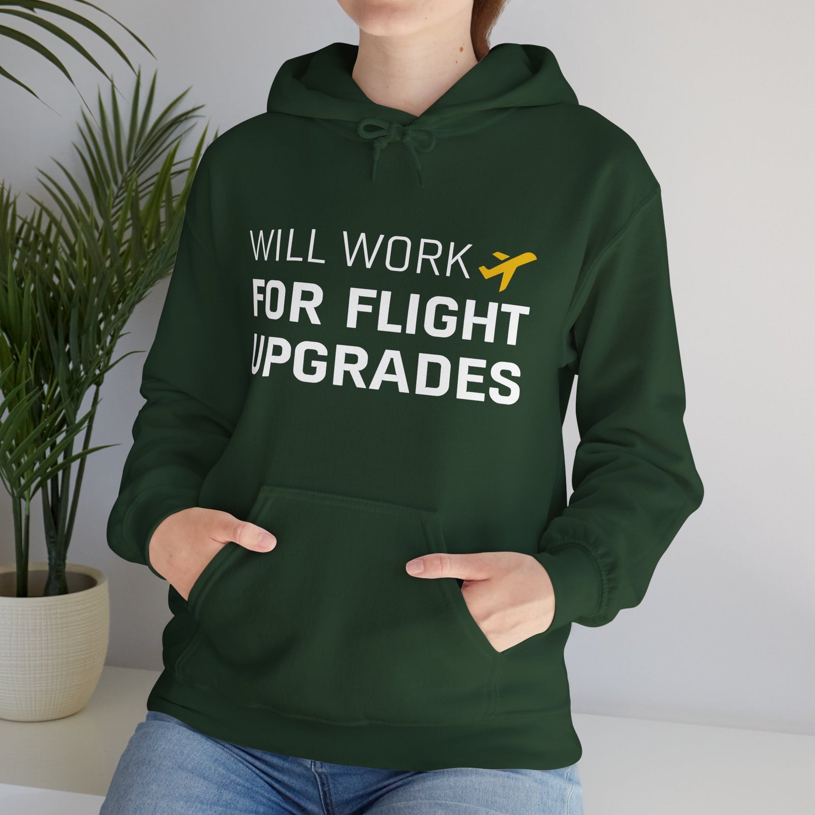Will Work For Flight Upgrades - Pullover Hoodie