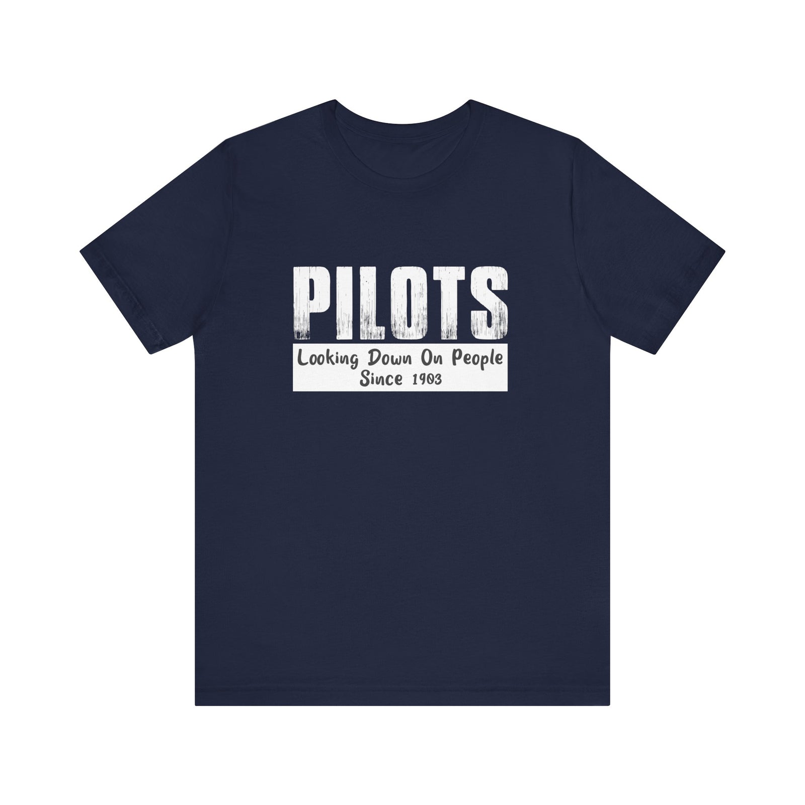 Pilots Looking Down On People Unisex Jersey Tee - Perfect for Aviation Enthusiasts
