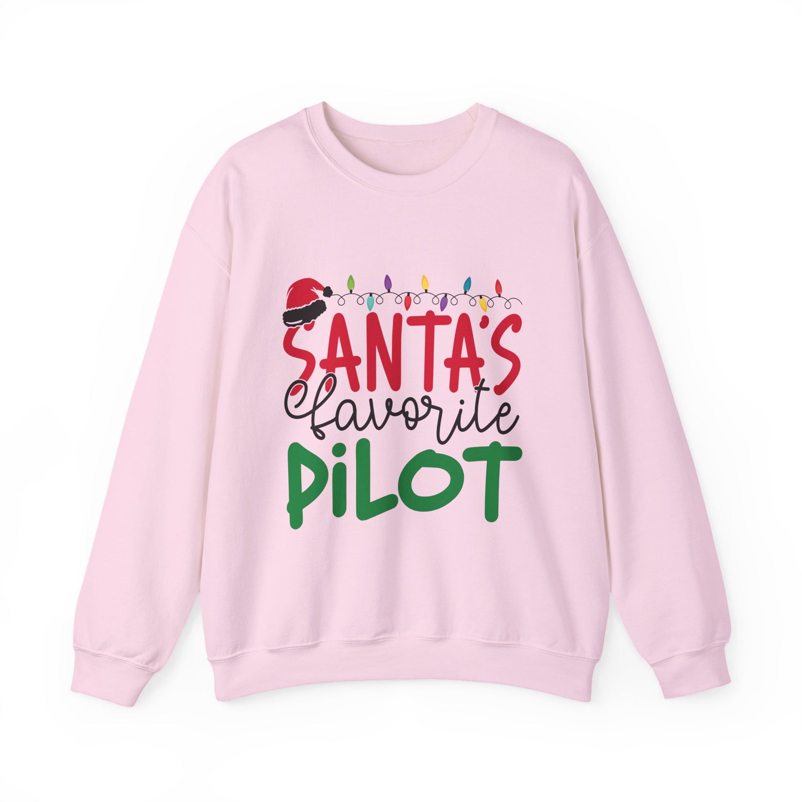 Santa’s favourite pilot Crewneck Sweatshirt - Travel Inspiring Cozy Apparel