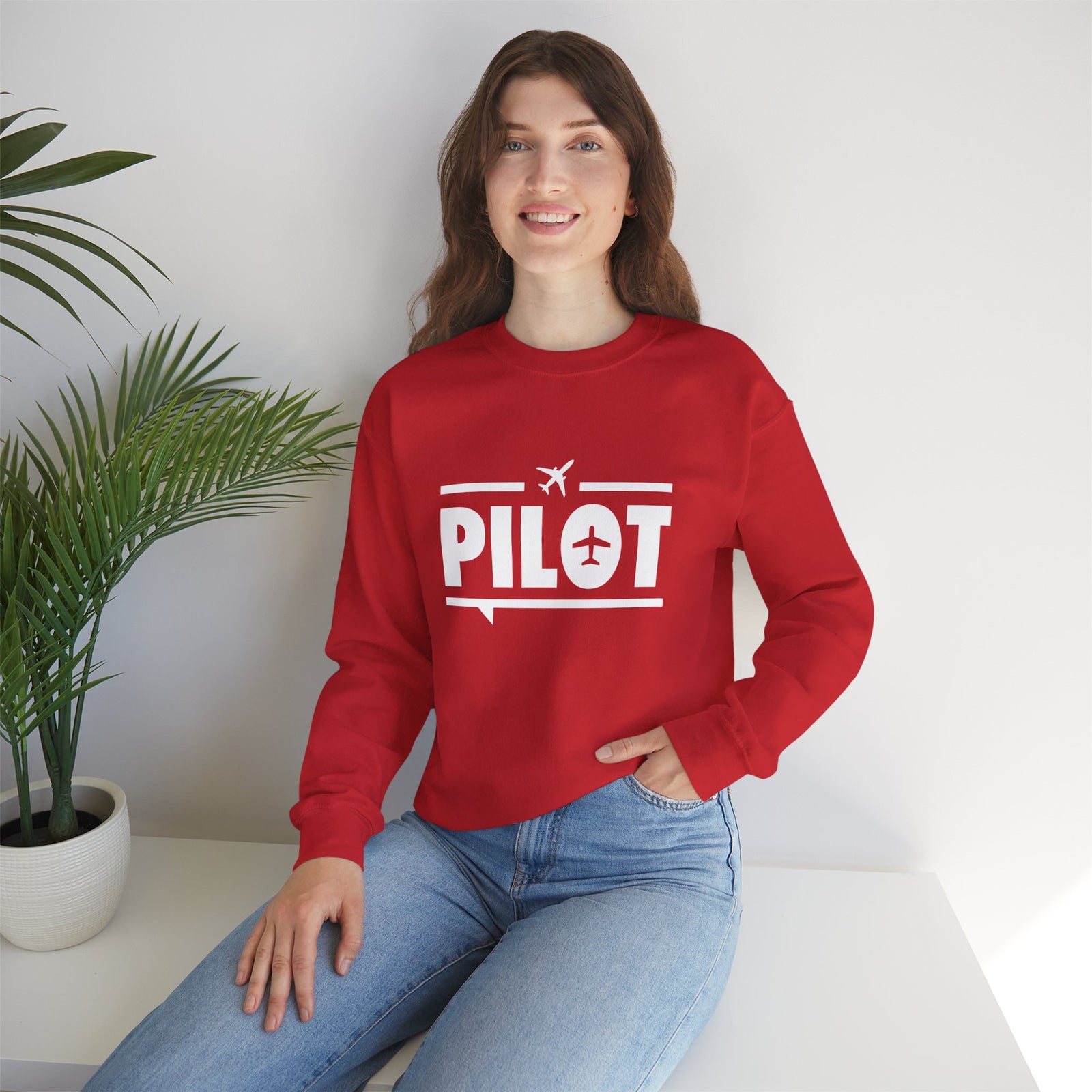 Pilot Crewneck Sweatshirt - Travel Inspiring Cozy Apparel
