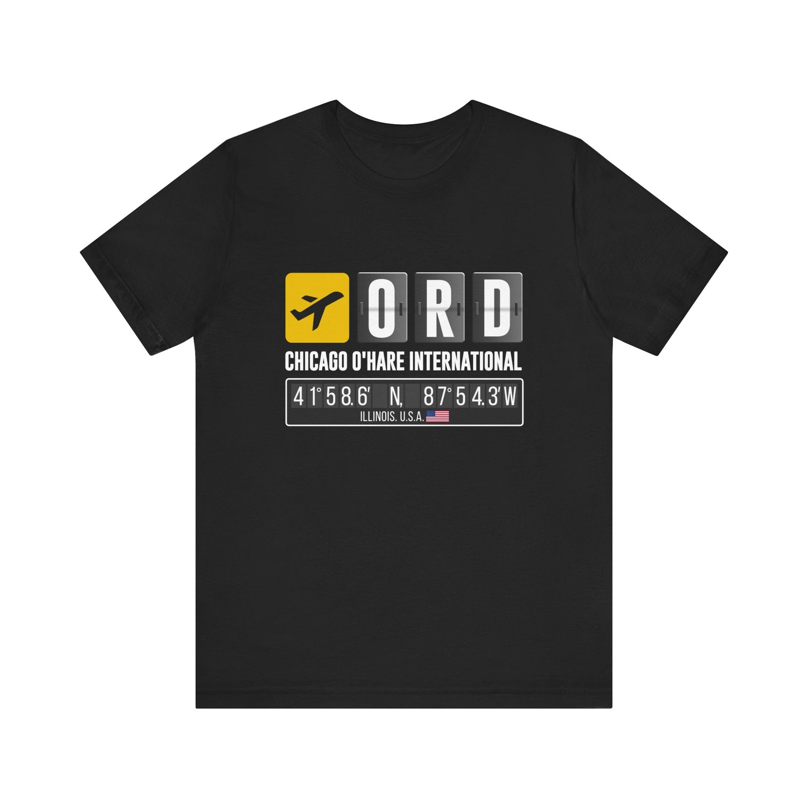 ORD Chicago O'Hare International Airport - Unisex Jersey Tee