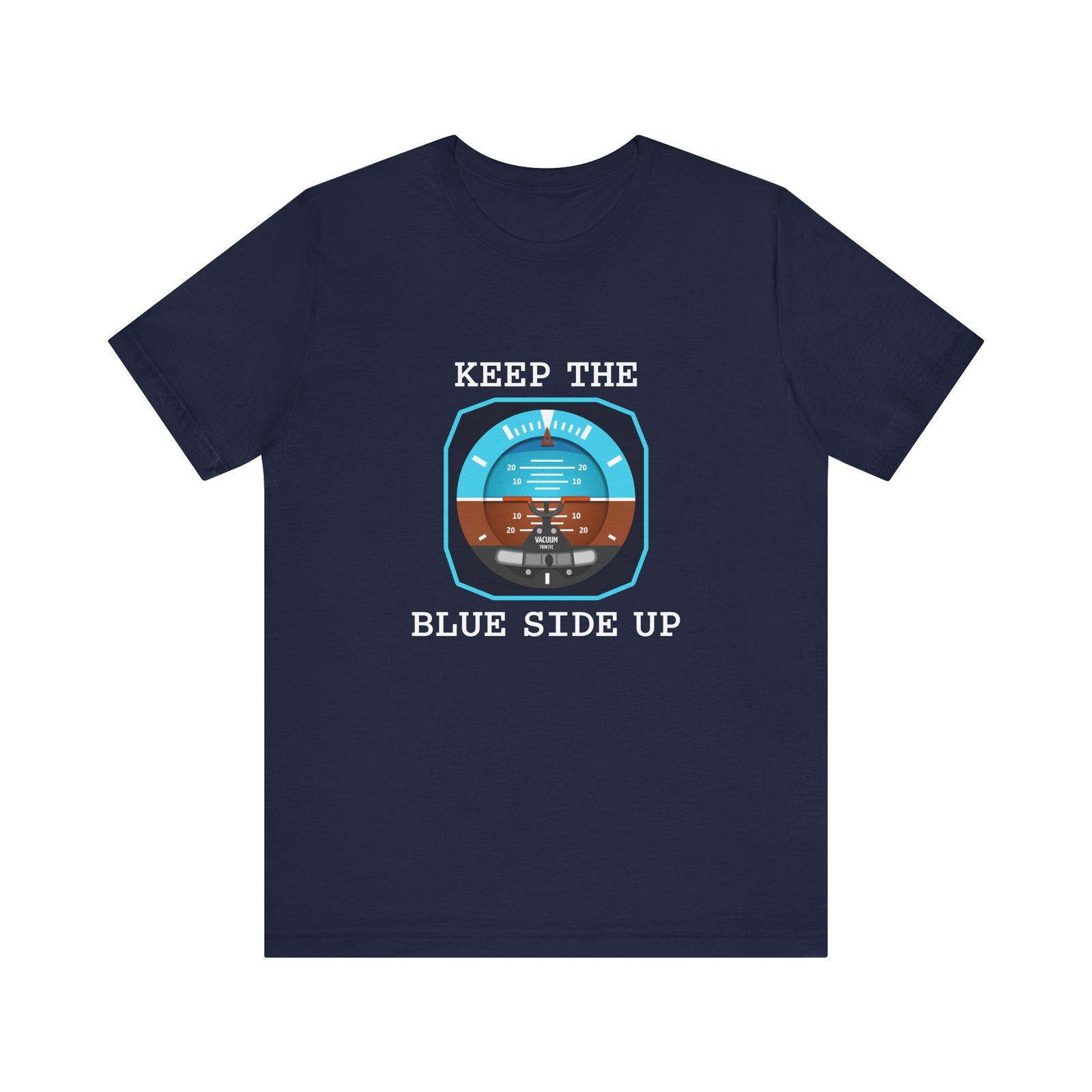 Keep The Blue Side Up Unisex Jersey Tee - Perfect for Aviation Enthusiasts