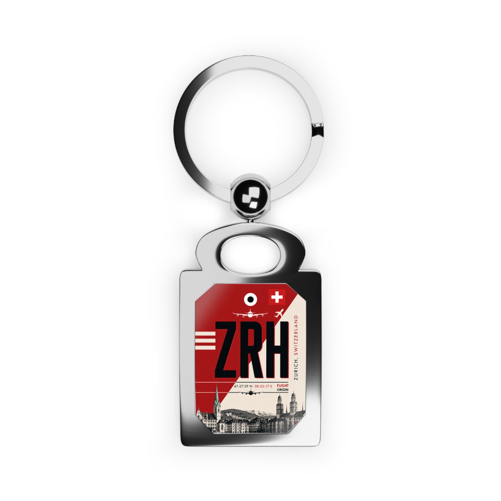 ZRH - Rectangle Keyring
