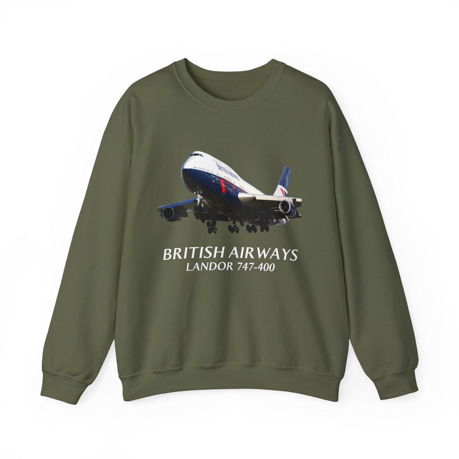British Airways Landor 747-400 - Crewneck Sweatshirt