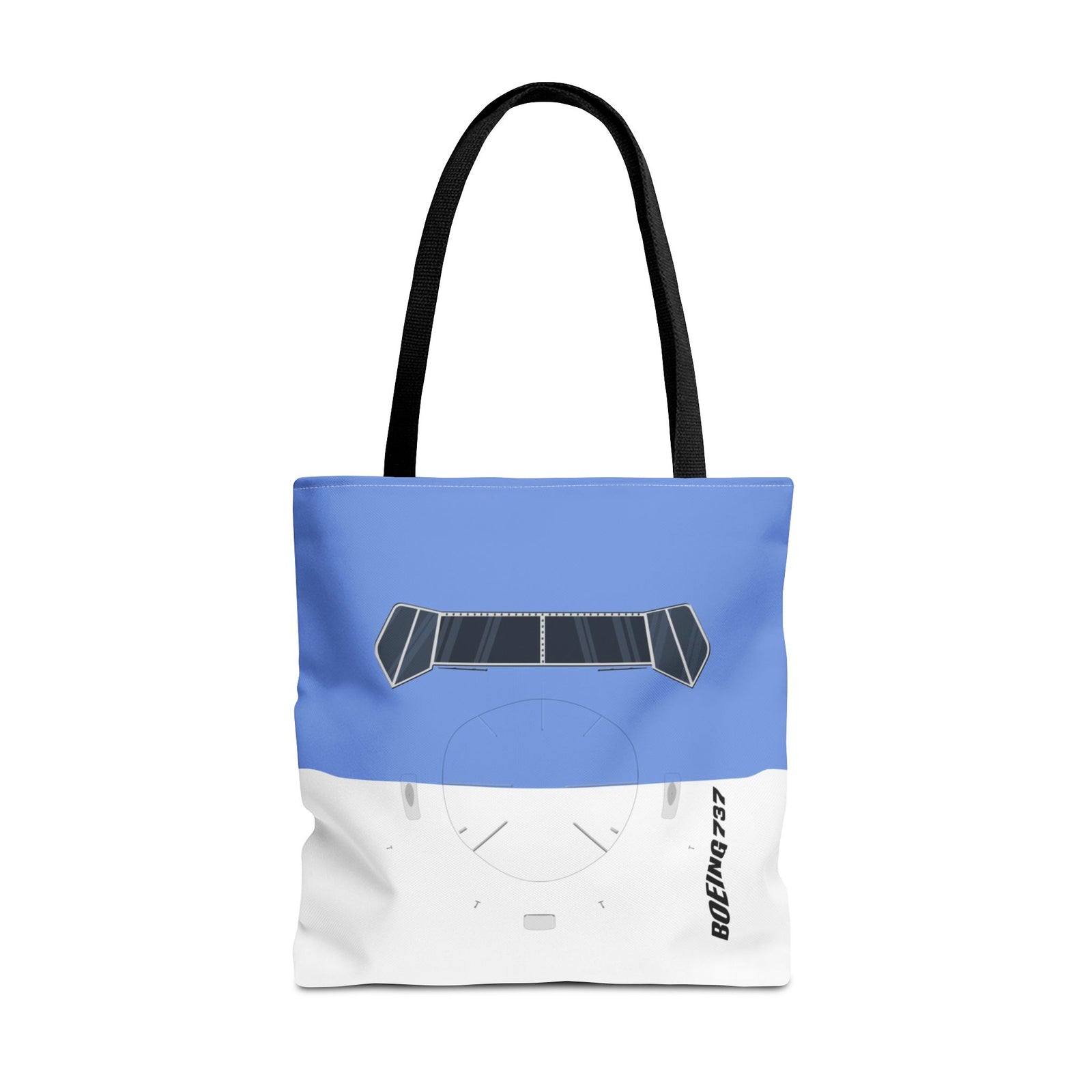 737 Tote Bag — Printed Green Travel Tote