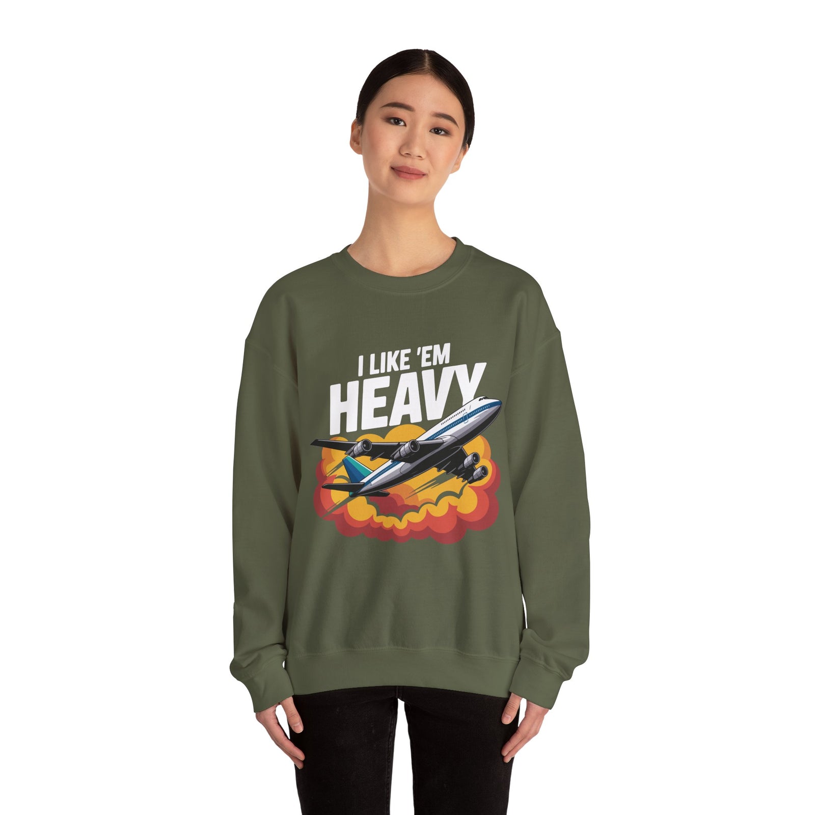 I like ‘Em Heavy - Unisex Crewneck Sweatshirt