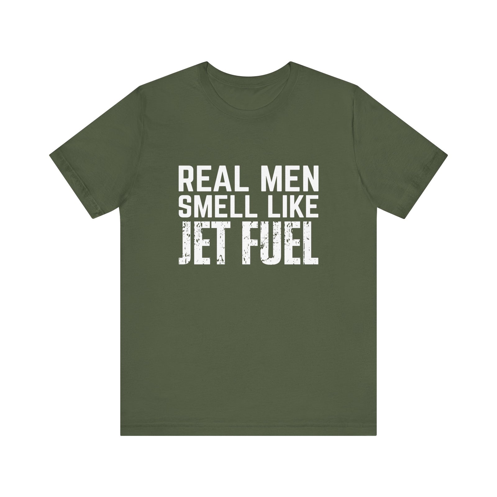 Real Men Smell Like Jet Fuel Unisex Jersey Tee - Perfect for Aviation Enthusiasts