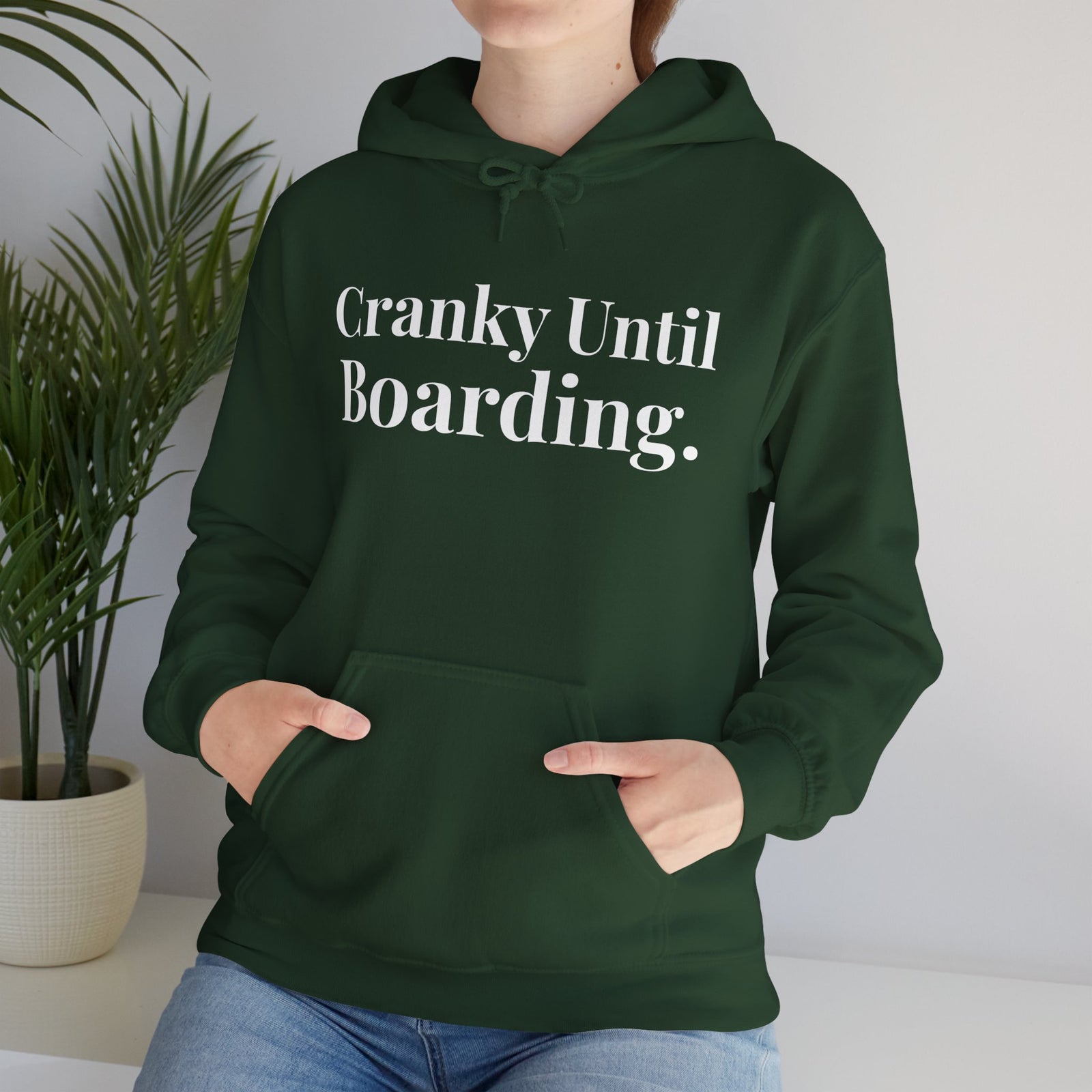 Cranky Until Boarding. - Pullover Hoodie