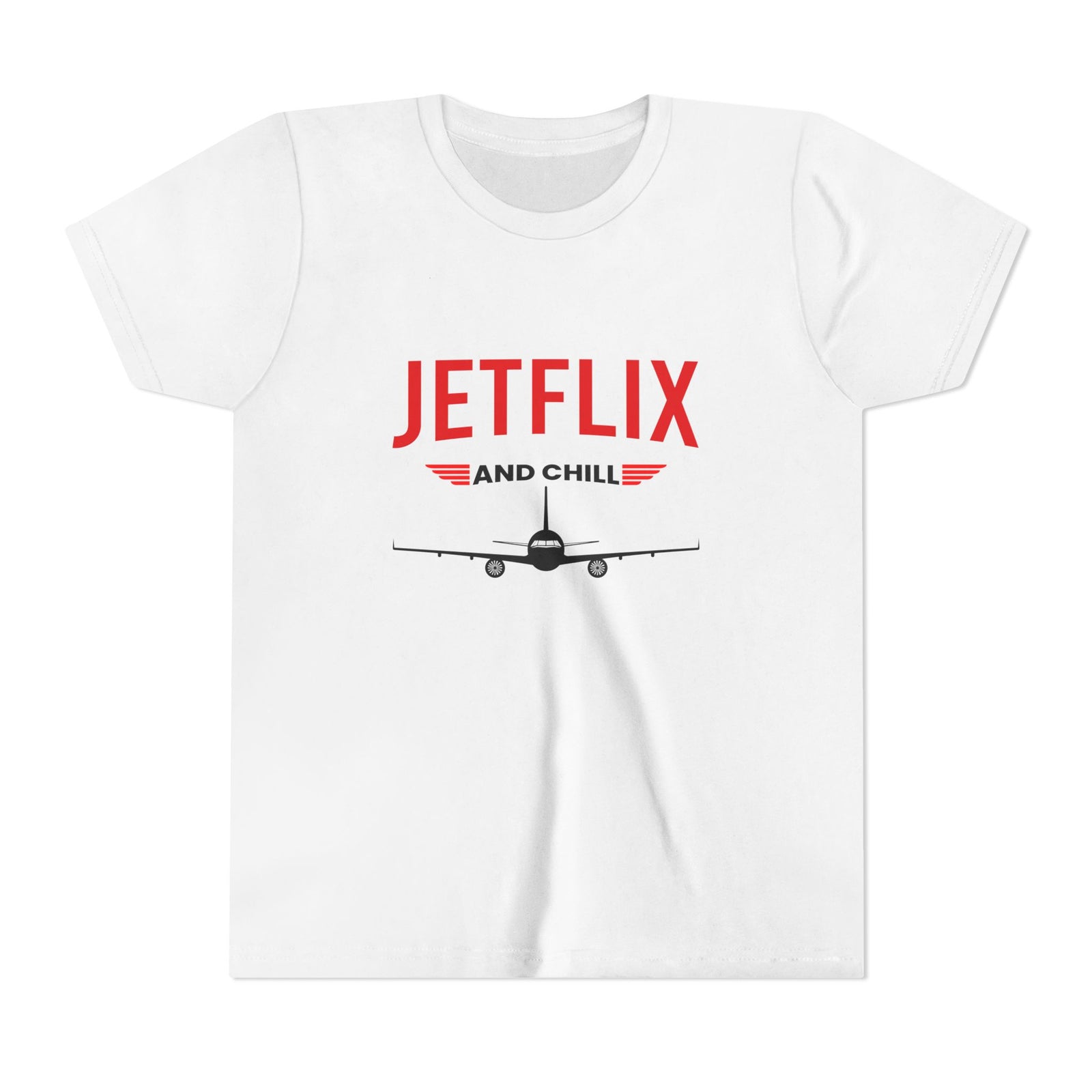 JetFlix And Chill - Unisex Youth Short Sleeve Tee