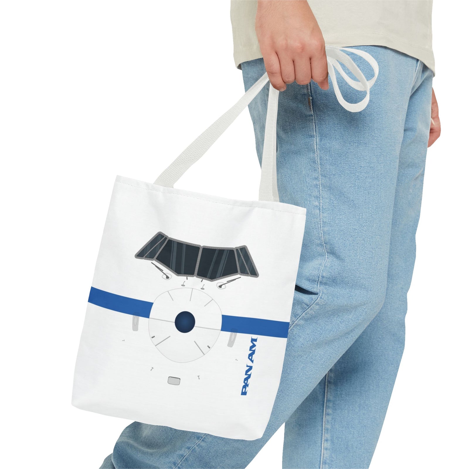 Pan Am Tote Bag — Printed Green Travel Tote