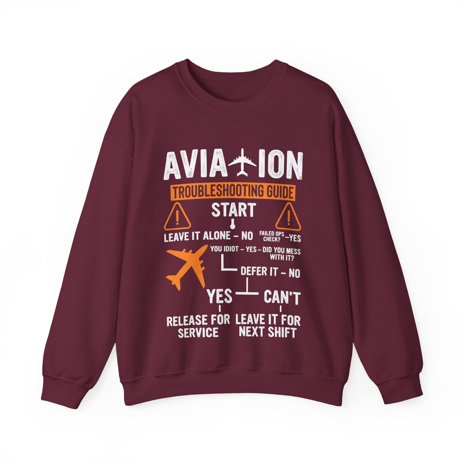 Aviation Troubleshooting Guide - Crewneck Sweatshirt
